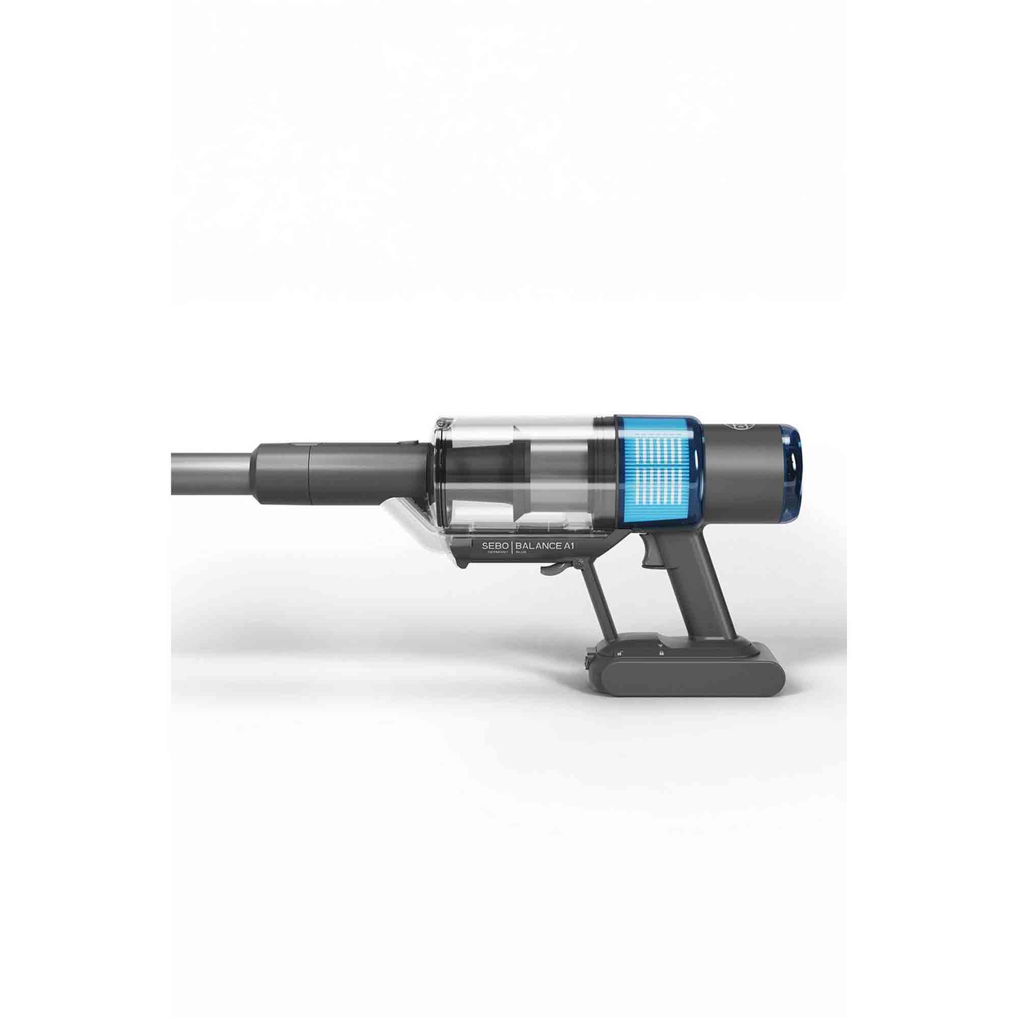 Sebo Balance A1 Cordless Stick Vacuum with up to 48 Minutes Run Time in Basalt Grey/Blue - 95001GB Sebo Balance A1 Cordless Stick Vacuum with up to 48 Minutes Run Time in Basalt Grey/Blue - 95001GB