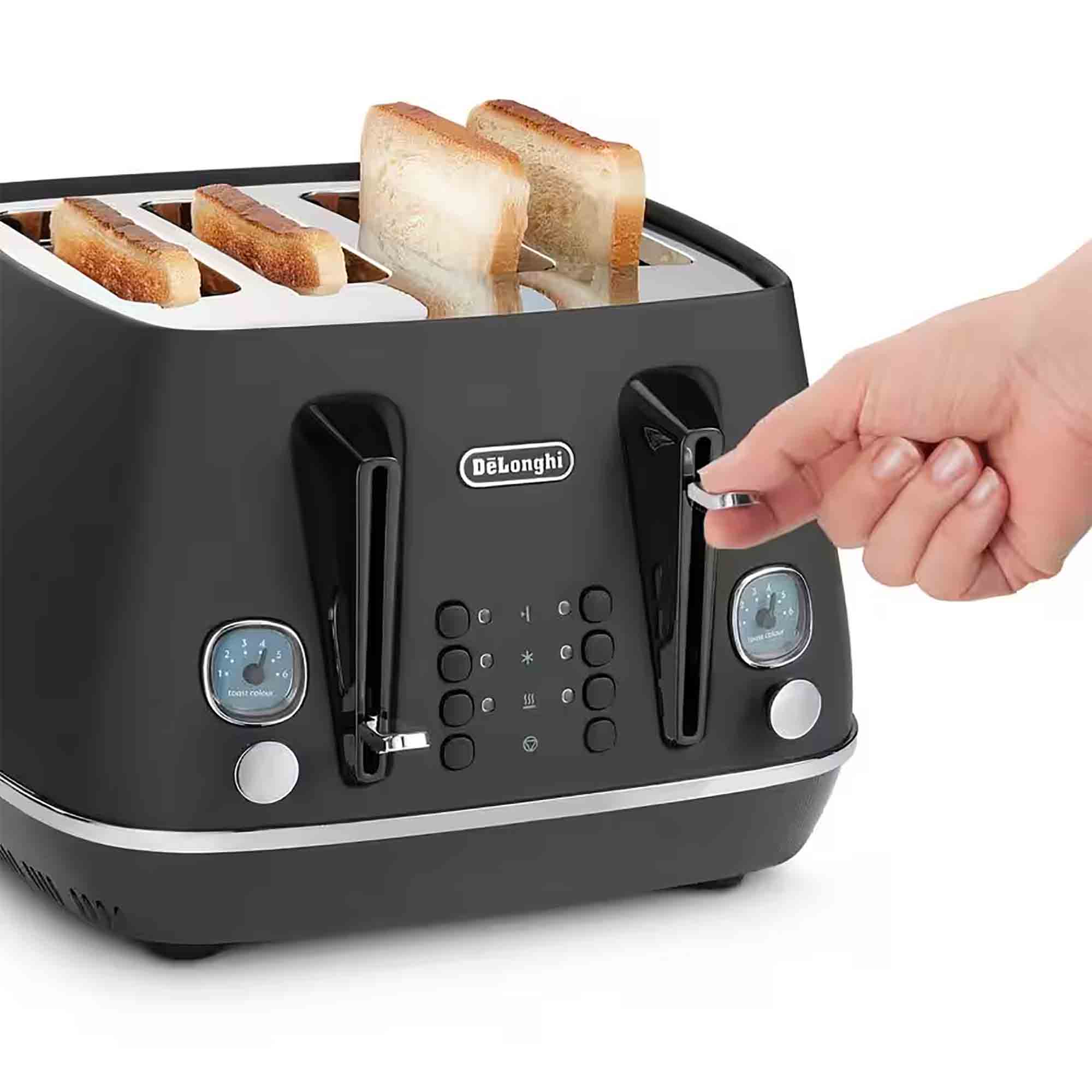 Delonghi Distinta X 4 Slice Toaster in Black - CTIN4003BK