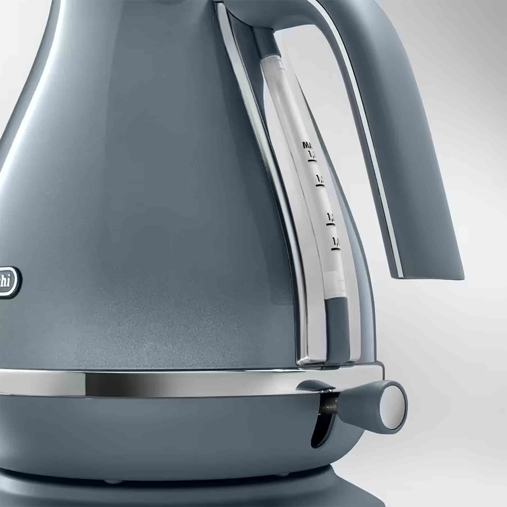 KBOT3001AZ-2 Delonghi Icona Metallics Kettle in Blue - KBOT3001AZ