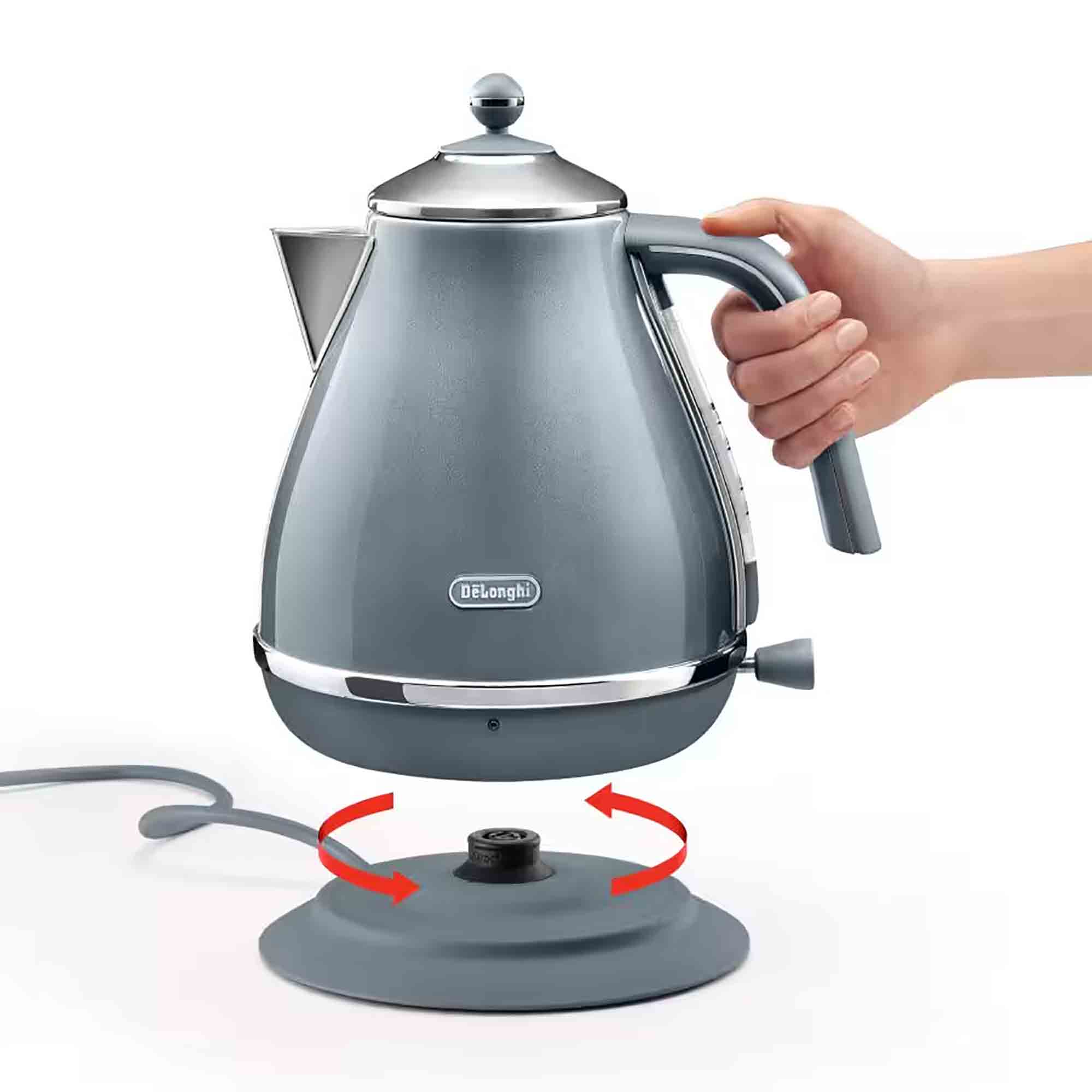 Delonghi Icona Metallics Kettle in Blue - KBOT3001AZ Delonghi Icona Metallics Kettle in Blue - KBOT3001AZ