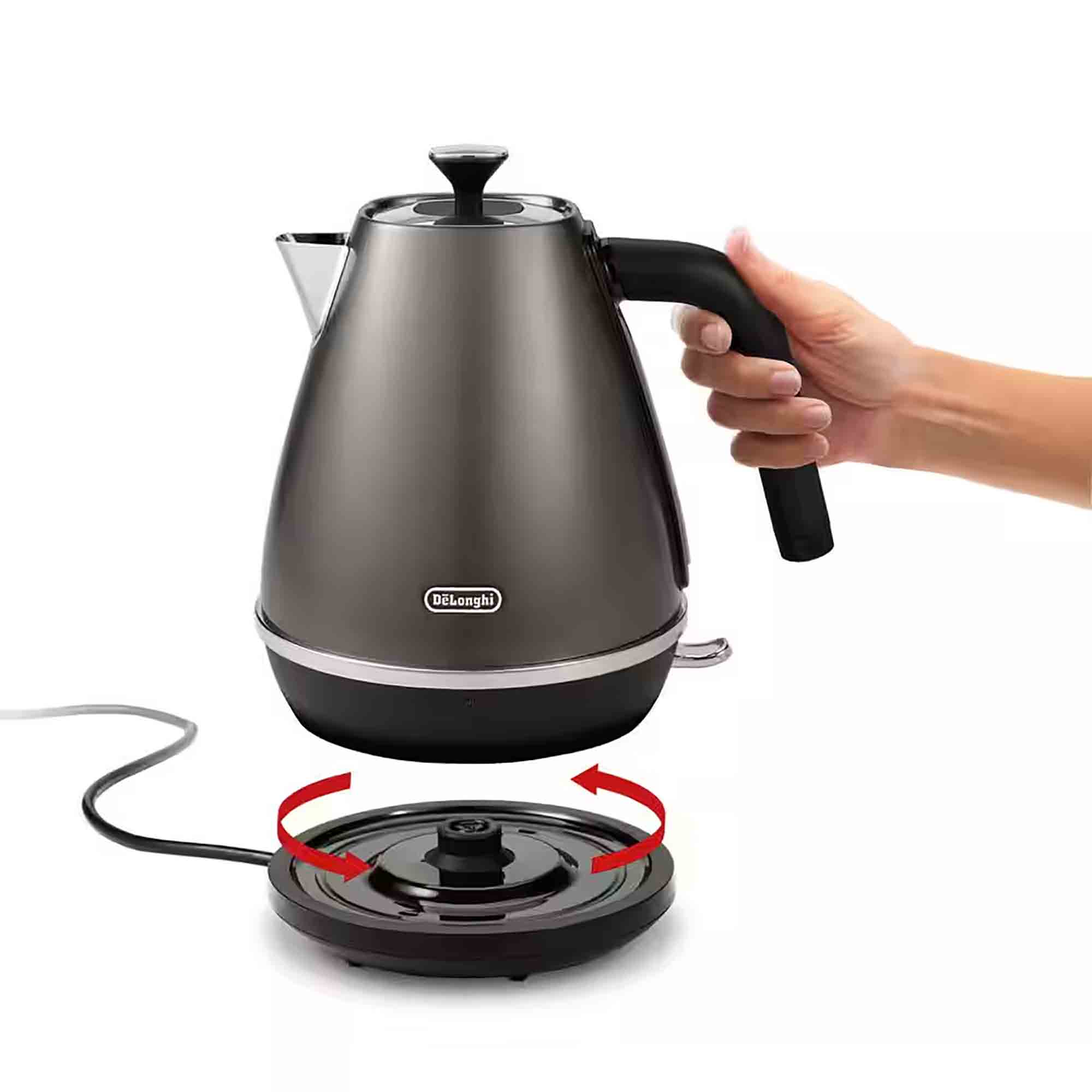 Delonghi Distinta X Kettle in Titanium - KBIN3001TB Delonghi Distinta X Kettle in Titanium - KBIN3001TB