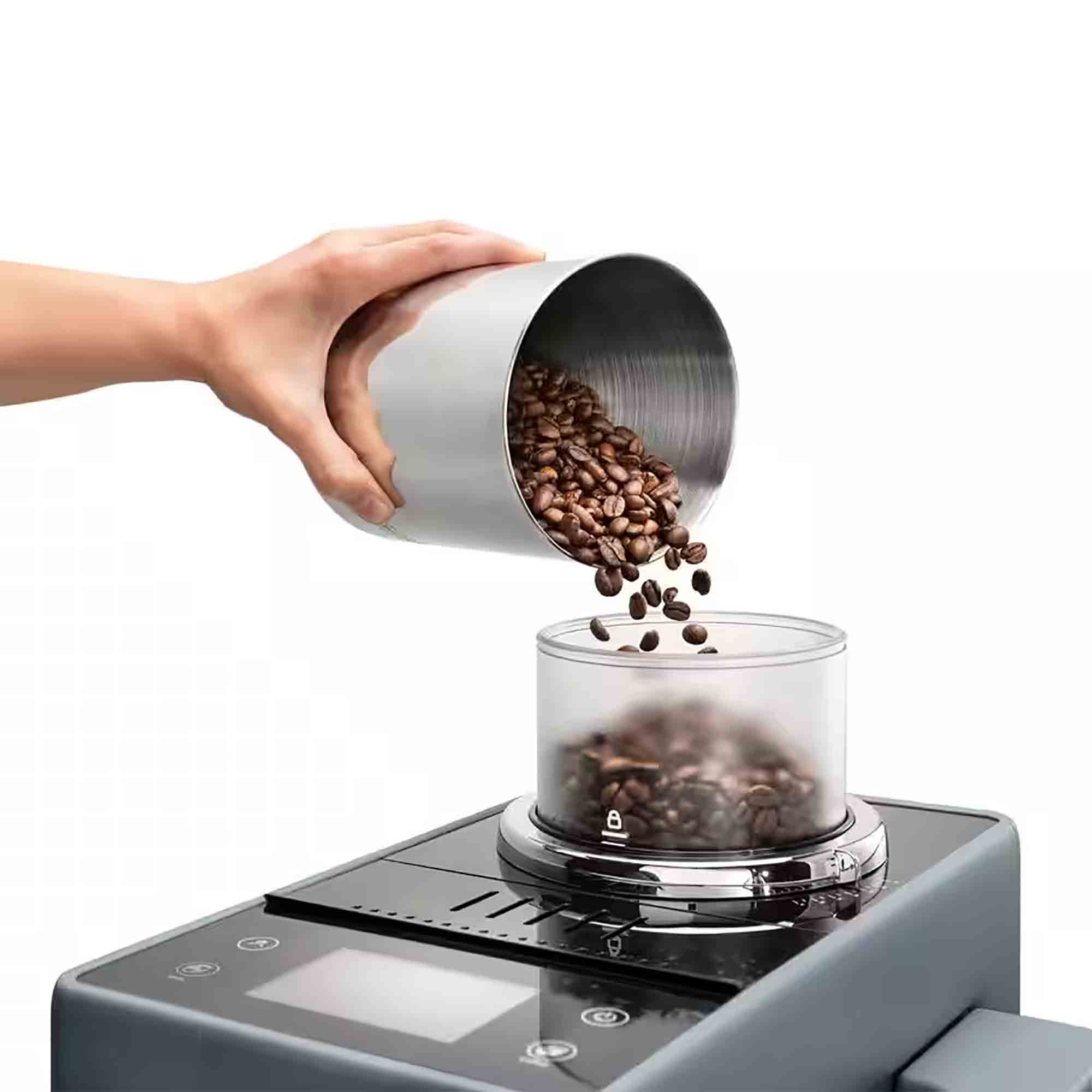 Delonghi Rivelia Bean to Cup Coffee Machine in Grey - EXAM44055G Delonghi Rivelia Bean to Cup Coffee Machine in Grey - EXAM44055G