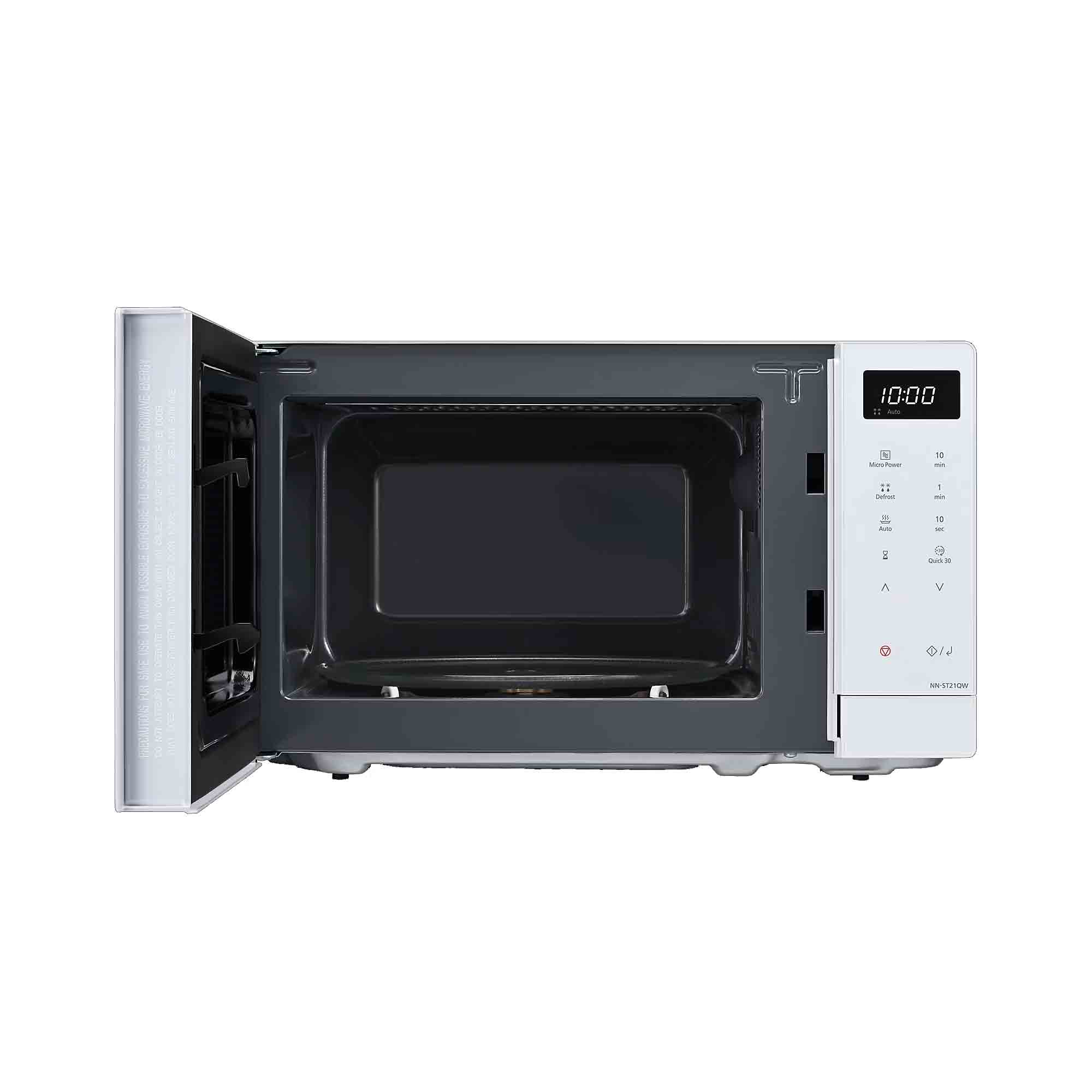 Panasonic 20 Litre 800W Microwave Oven in White - NN-ST21QWBPQ