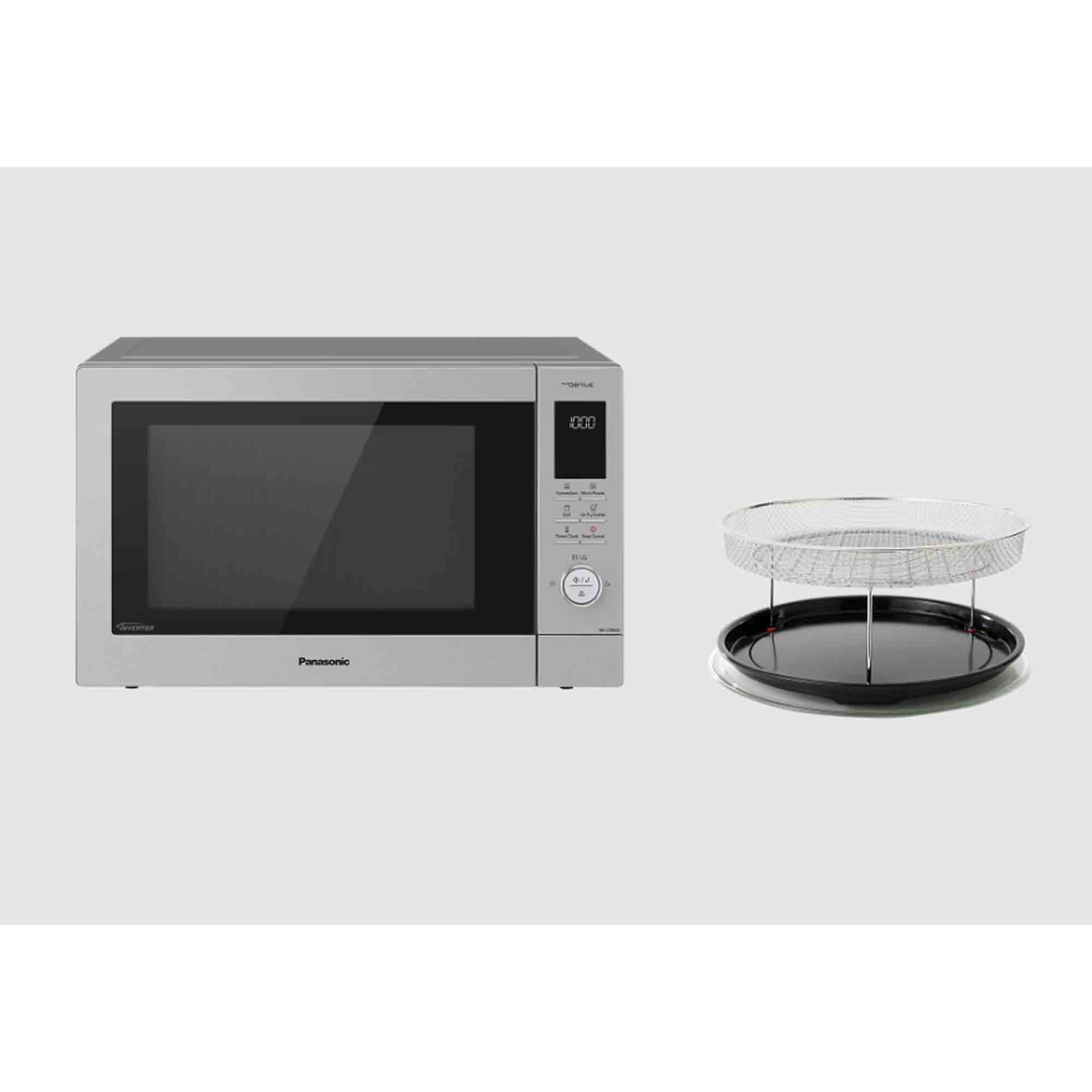 Panasonic 34 Litre 1000W Combination Microwave Oven with Air Fry in Silver - NN-CD88QSBPQ Panasonic 34 Litre 1000W Combination Microwave Oven with Air Fry in Silver - NN-CD88QSBPQ