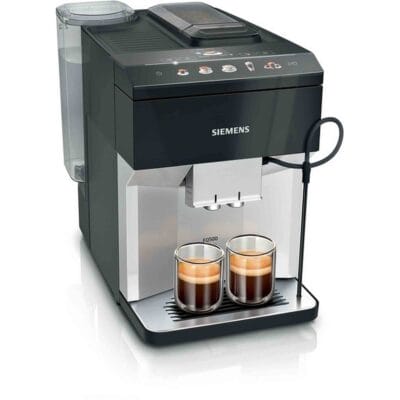 Siemens Fully Automatic Bean to Cup Coffee Machine in Black & Silver - TP515GB1