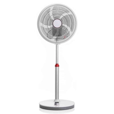 EcoAir Kinetic DC Fan 14" in White