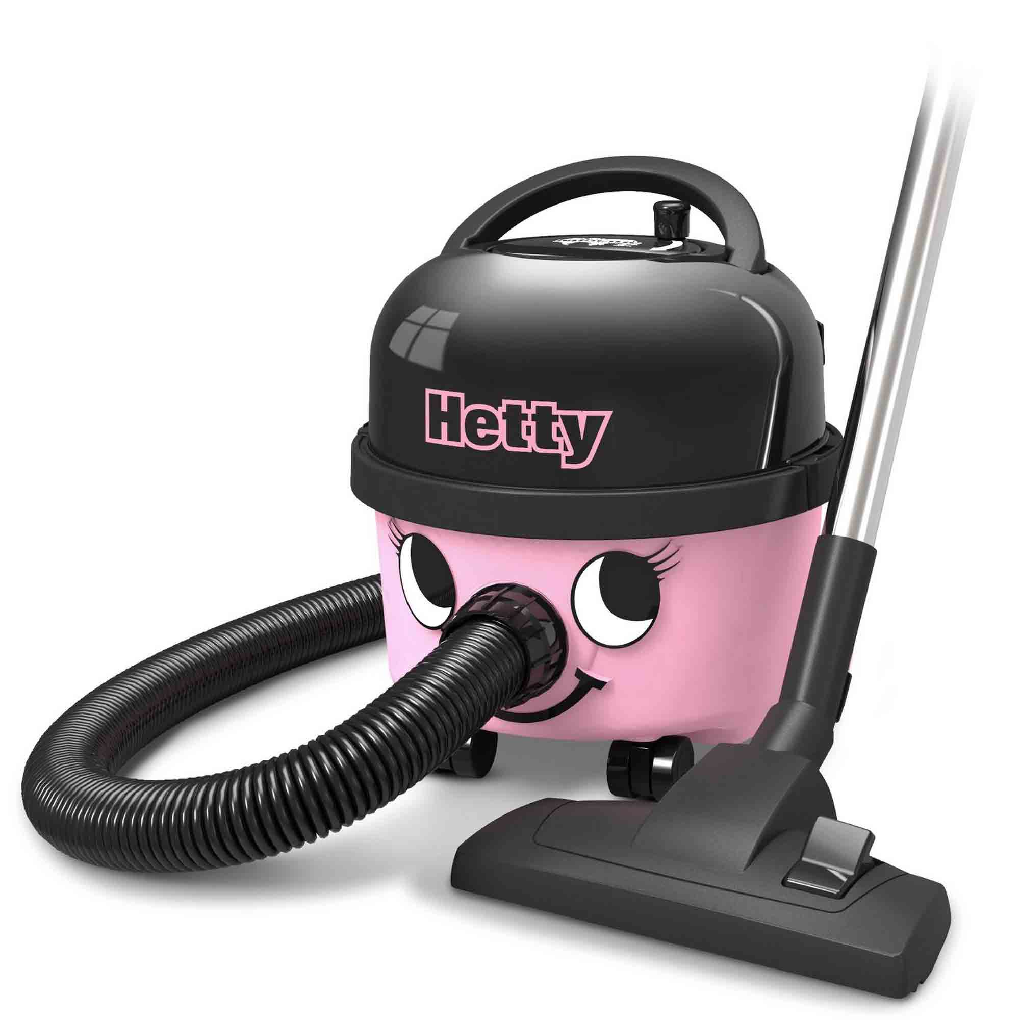 Numatic Hetty Cylinder Vacuum Cleaner in Pink - 902289 Numatic Hetty Cylinder Vacuum Cleaner in Pink - 902289