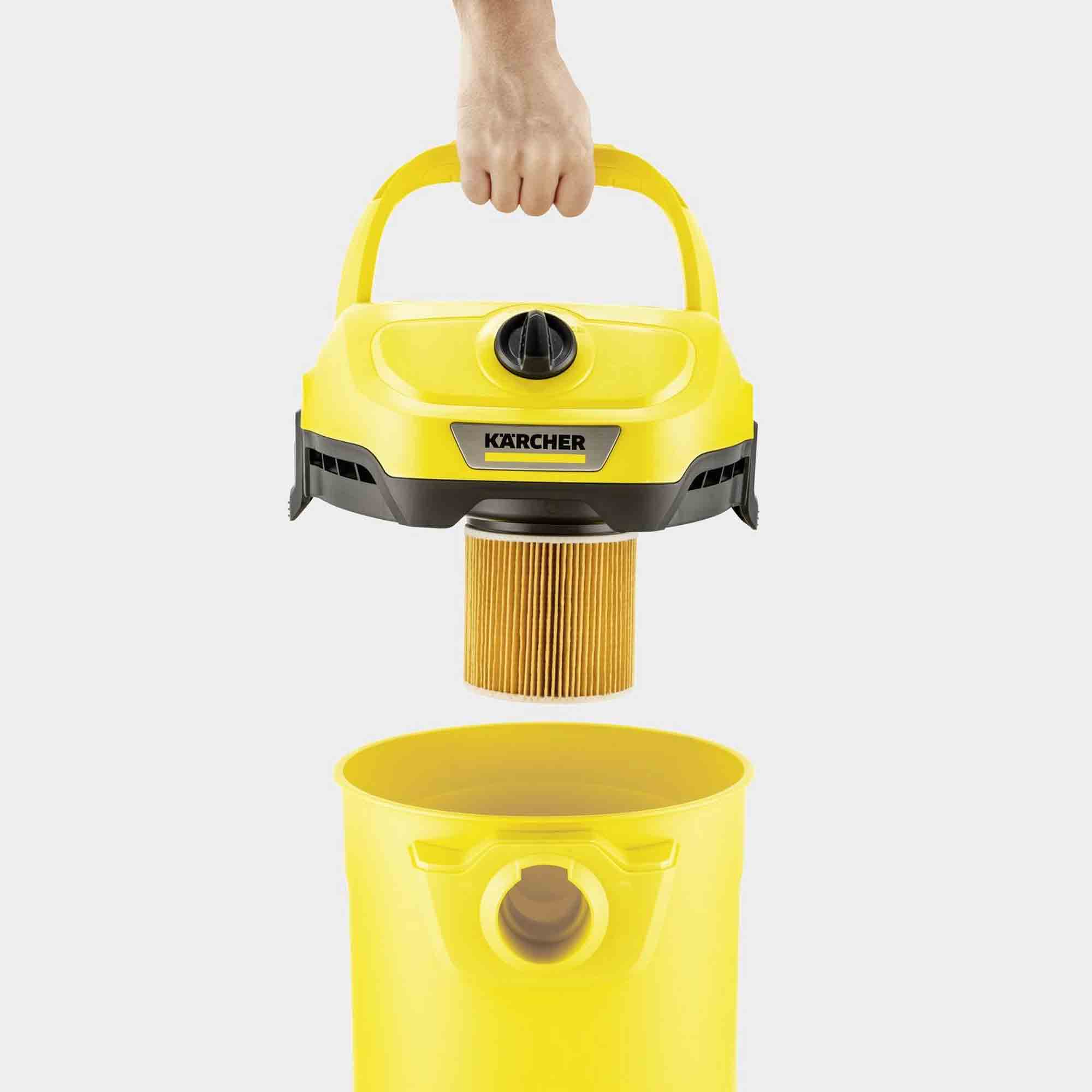 Karcher WD2PLUS Wet & Dry Vacuum Cleaner - Yellow Karcher WD2PLUS Wet & Dry Vacuum Cleaner - Yellow
