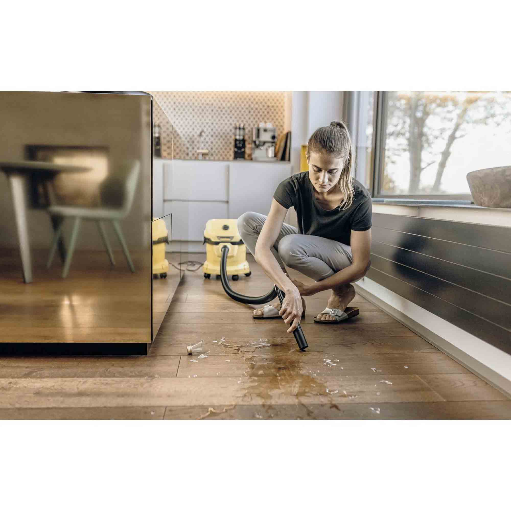 Karcher WD2PLUS Wet & Dry Vacuum Cleaner - Yellow Karcher WD2PLUS Wet & Dry Vacuum Cleaner - Yellow