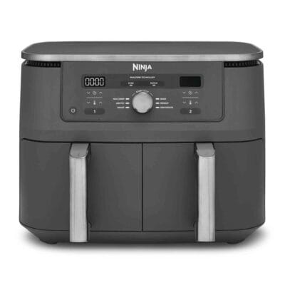 Ninja 9.5 litre MAX 6-in-1 Dual Zone Air Fryer in Gun Metal Grey - DZ400UK