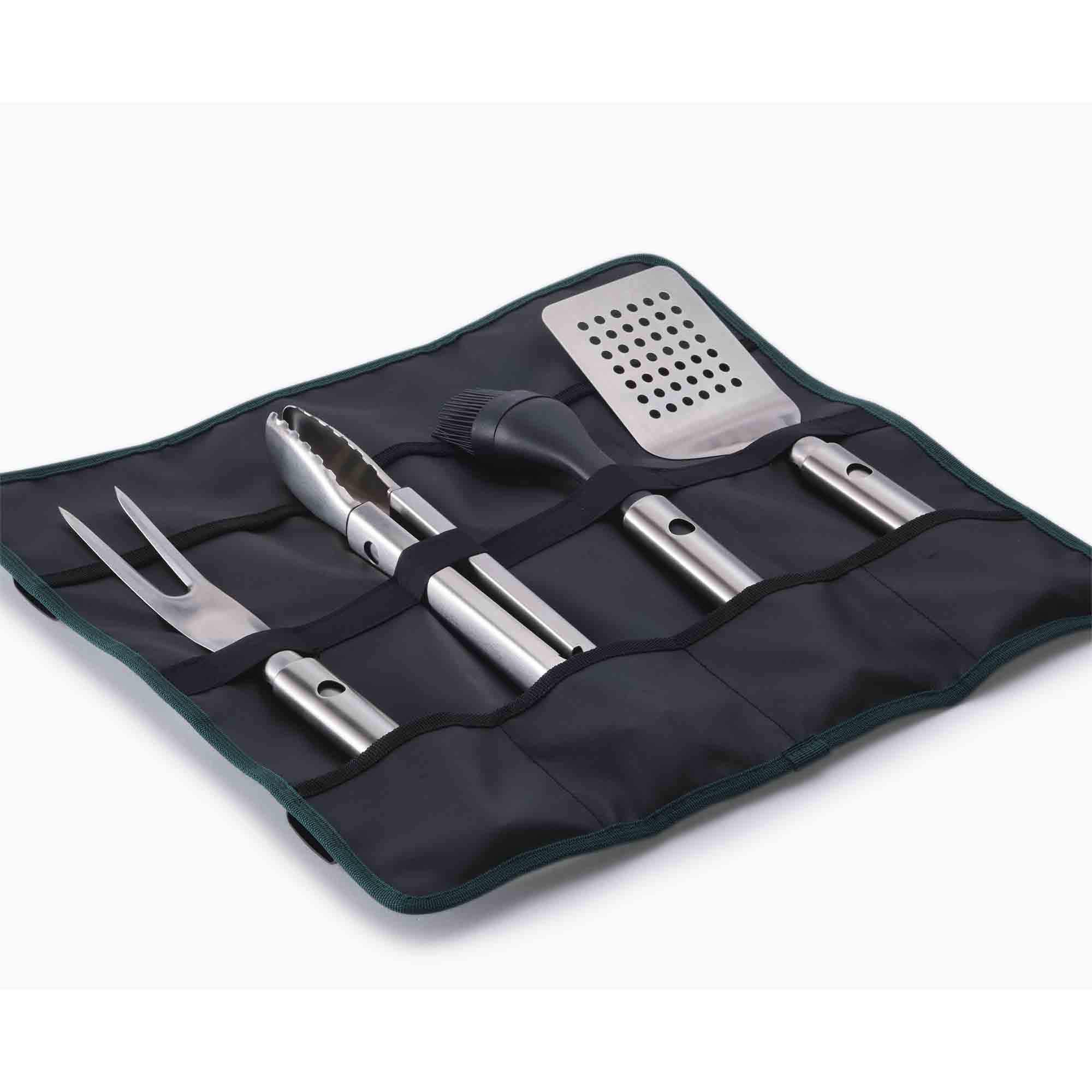 Joseph Joseph GrillOutâ„¢ 4-Piece Stainless-Steel BBQ Utensil Set with Storage Case - 2000001 Joseph Joseph GrillOutâ„¢ 4-Piece Stainless-Steel BBQ Utensil Set with Storage Case - 2000001