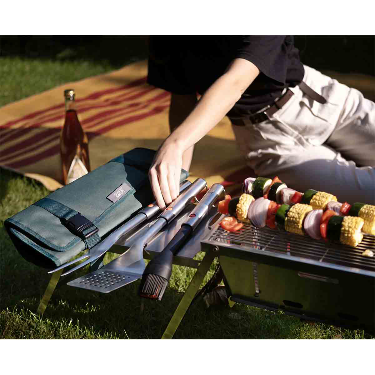 Joseph Joseph GrillOutâ„¢ 4-Piece Stainless-Steel BBQ Utensil Set with Storage Case - 2000001 Joseph Joseph GrillOutâ„¢ 4-Piece Stainless-Steel BBQ Utensil Set with Storage Case - 2000001