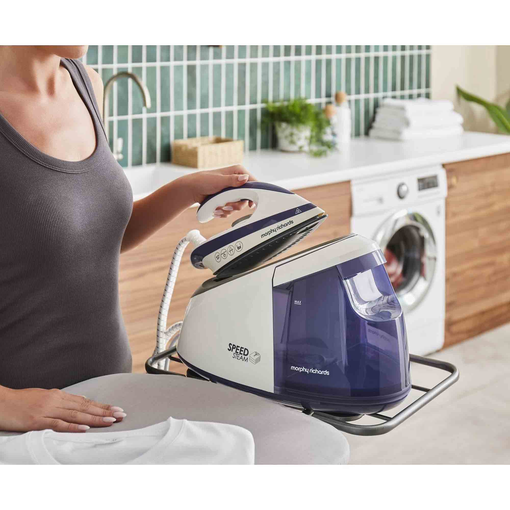 Morphy Richards Speed Steam 3000W Steam Generator - Purple - 333202 Morphy Richards Speed Steam 3000W Steam Generator - Purple - 333202
