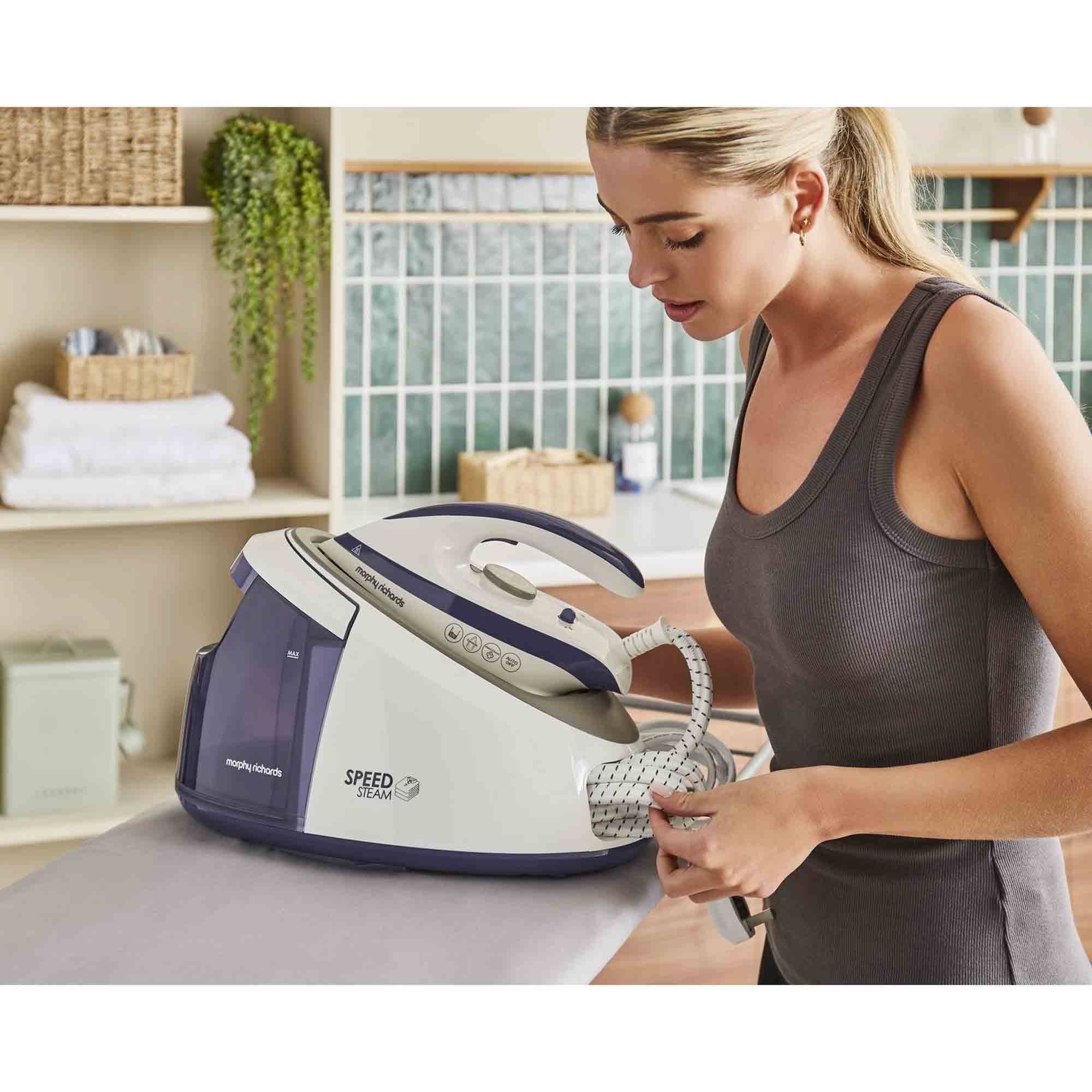 Morphy Richards Speed Steam 3000W Steam Generator - Purple - 333202 Morphy Richards Speed Steam 3000W Steam Generator - Purple - 333202