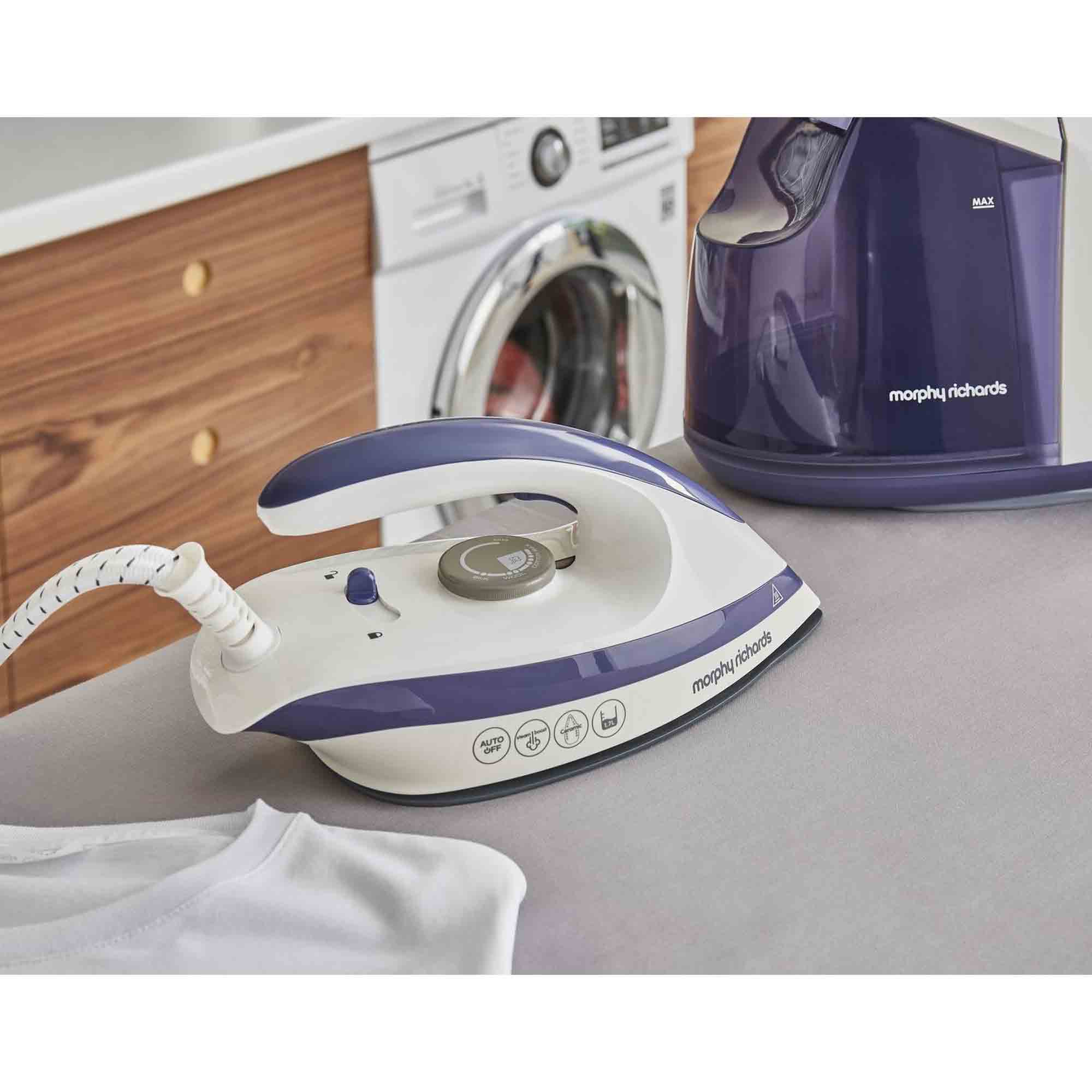Morphy Richards Speed Steam 3000W Steam Generator - Purple - 333202 Morphy Richards Speed Steam 3000W Steam Generator - Purple - 333202