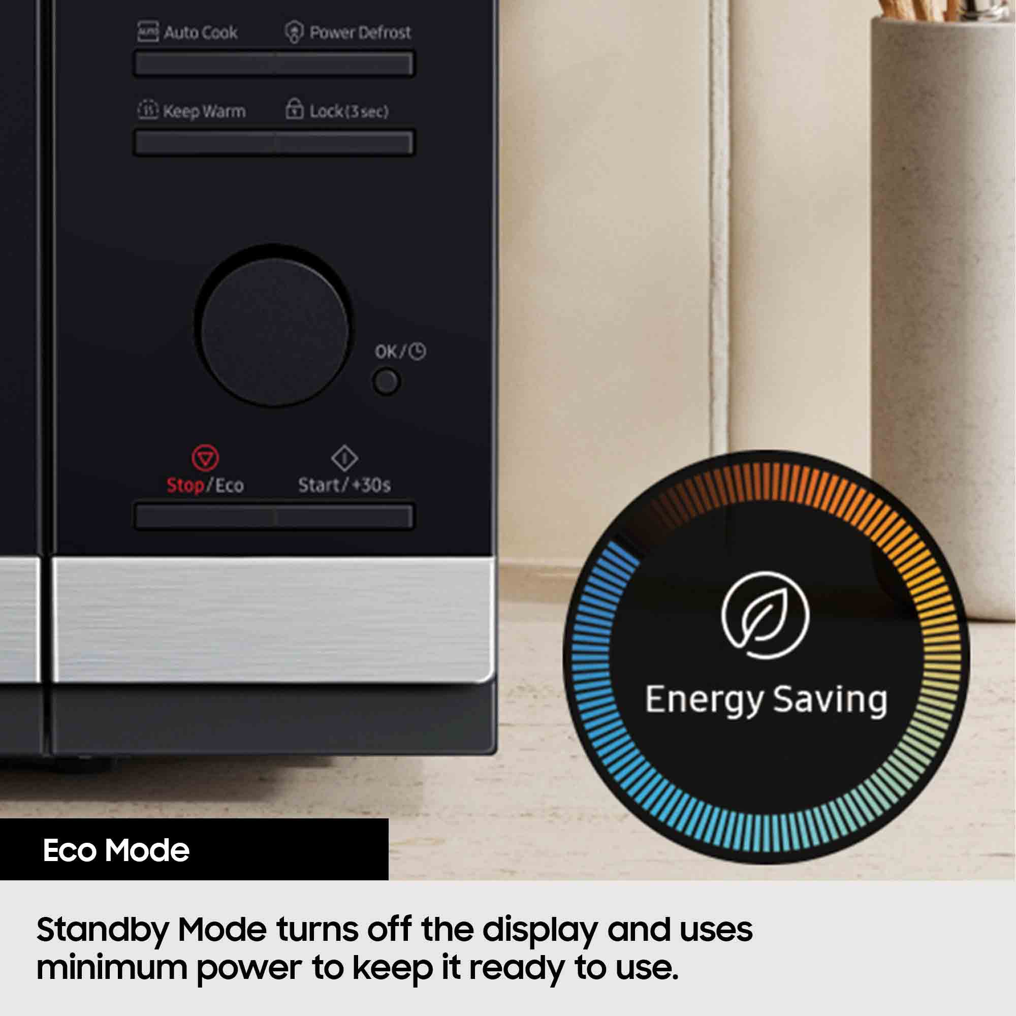 Samsung 23L Solo Microwave Oven – MS23K3515AKEU | 800W | Triple Distribution System | Quick Defrost | Black Finish Samsung 23L Solo Microwave Oven – MS23K3515AKEU | 800W | Triple Distribution System | Quick Defrost | Black Finish