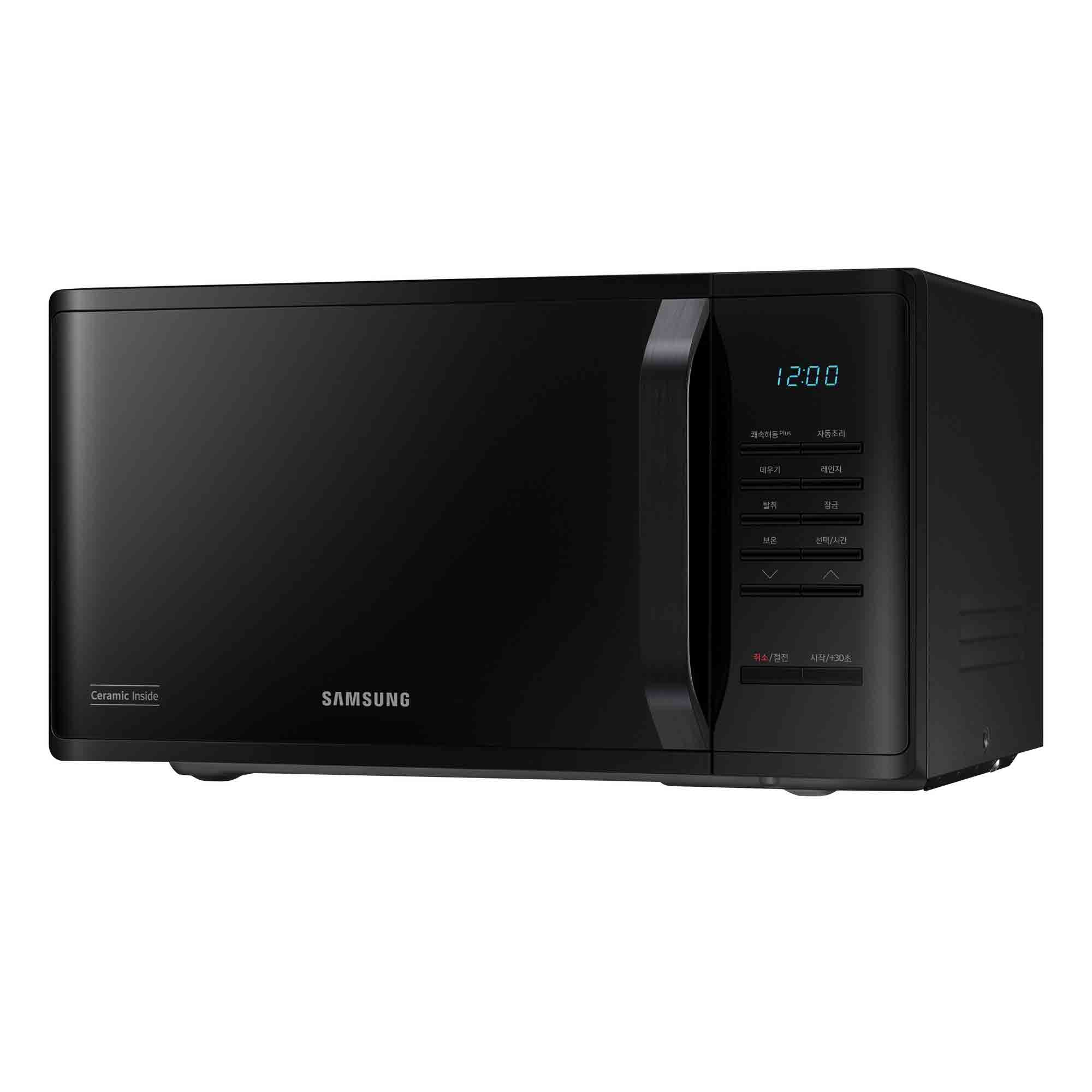 Samsung 23L Solo Microwave Oven – MS23K3515AKEU | 800W | Triple Distribution System | Quick Defrost | Black Finish Samsung 23L Solo Microwave Oven – MS23K3515AKEU | 800W | Triple Distribution System | Quick Defrost | Black Finish