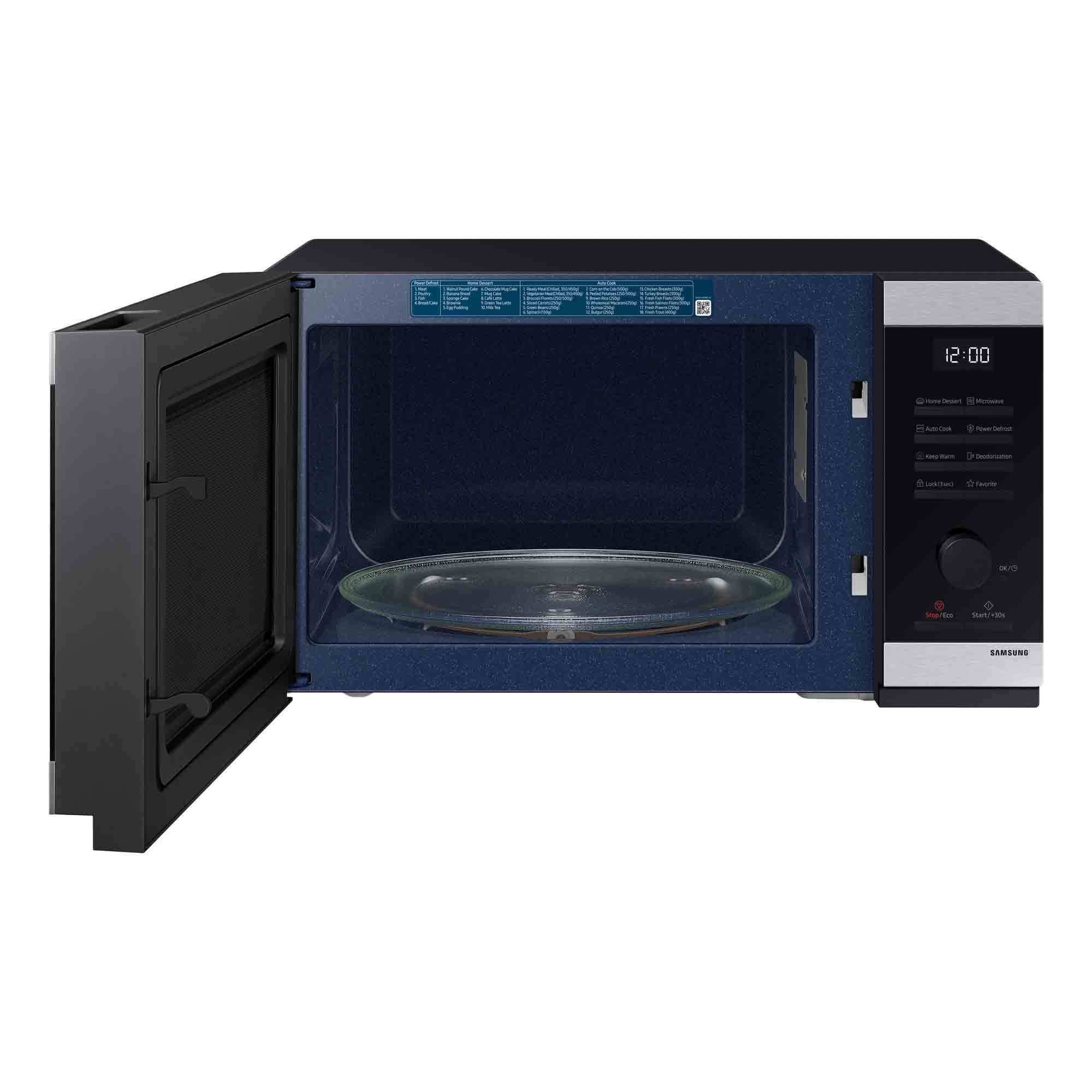 Samsung 32L Solo Microwave Oven – MS32DG4504ATE3 | 1000W | Triple Distribution System | Flat Door Design | Black