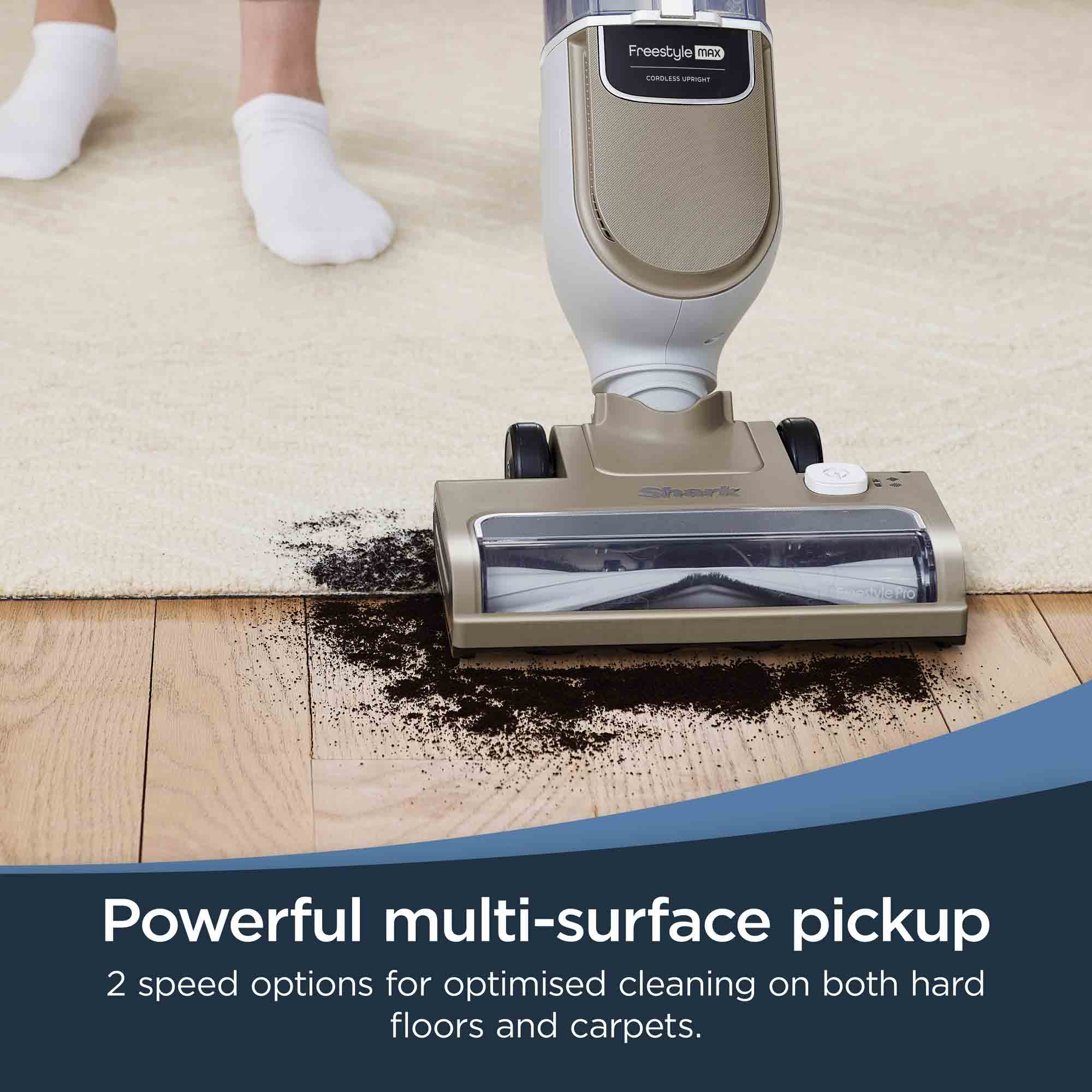 Shark SV2000UK Cordless Upright Vacuum in Stone Shark SV2000UK Cordless Upright Vacuum in Stone