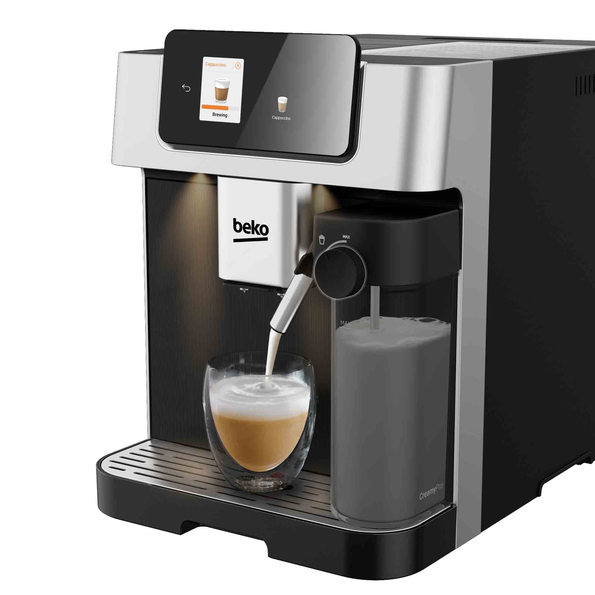 Beko CEG7348X CaffeExperto Bean to Cup Fully Automatic Espresso Machine in Silver Beko CEG7348X CaffeExperto Bean to Cup Fully Automatic Espresso Machine in Silver