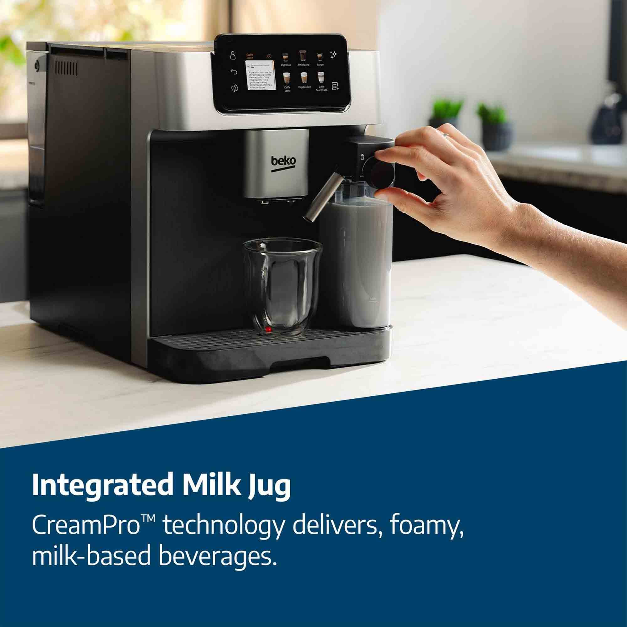 Beko CEG7348X CaffeExperto Bean to Cup Fully Automatic Espresso Machine in Silver Beko CEG7348X CaffeExperto Bean to Cup Fully Automatic Espresso Machine in Silver