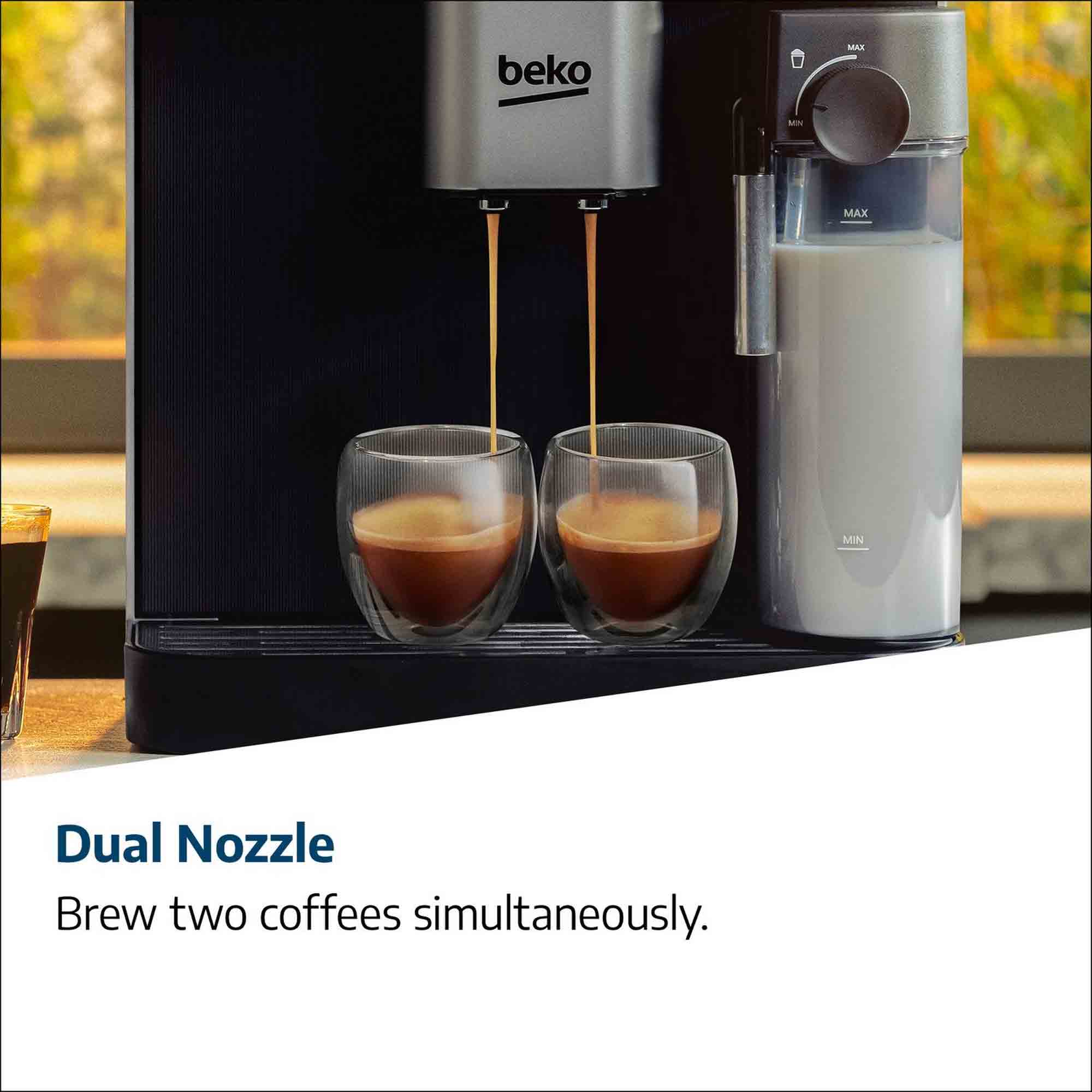 Beko CEG7348X CaffeExperto Bean to Cup Fully Automatic Espresso Machine in Silver Beko CEG7348X CaffeExperto Bean to Cup Fully Automatic Espresso Machine in Silver