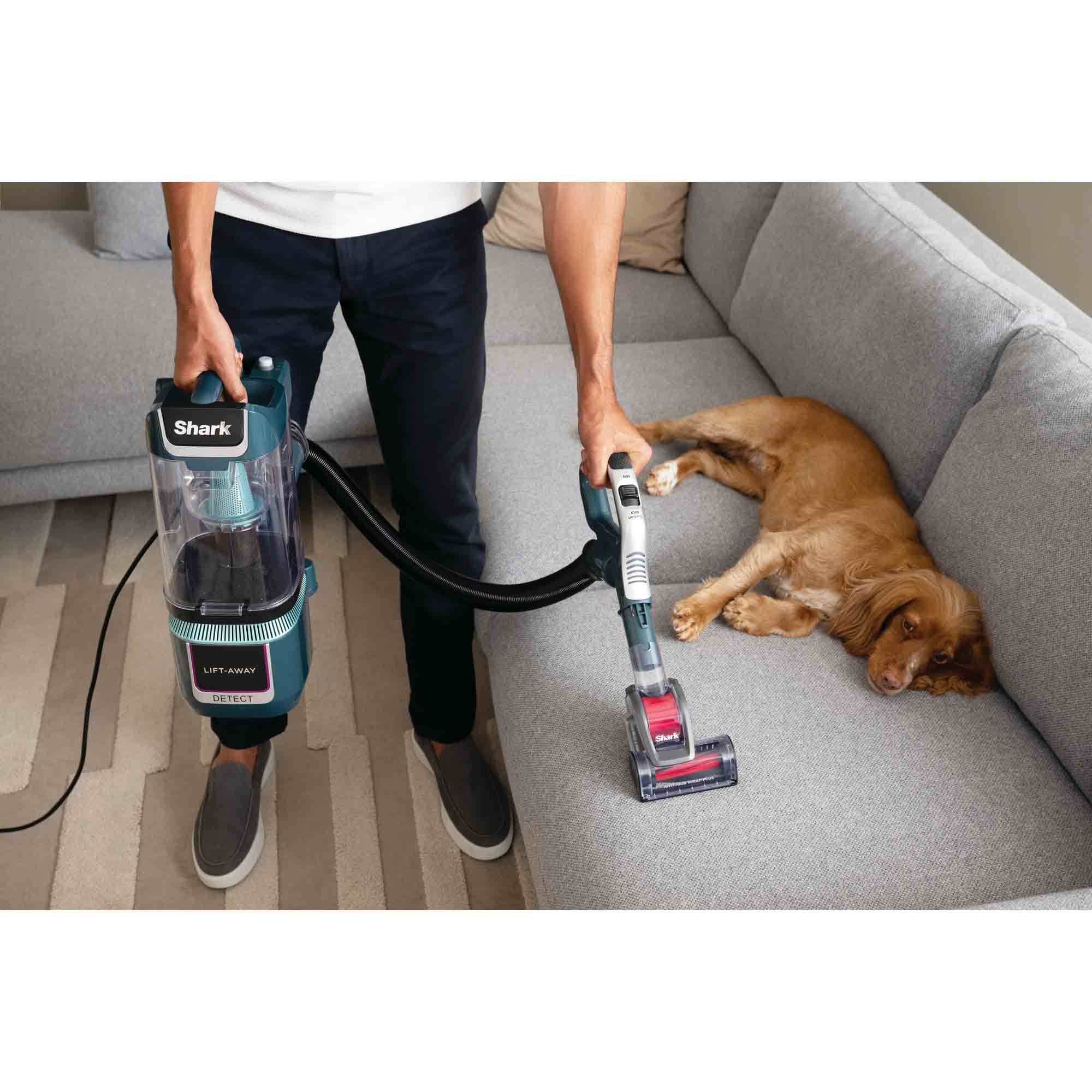 Shark LA791UKT Detect Pet Pro Upright Corded Vacuum in Adriatic Teal / Silver Shark LA791UKT Detect Pet Pro Upright Corded Vacuum in Adriatic Teal / Silver
