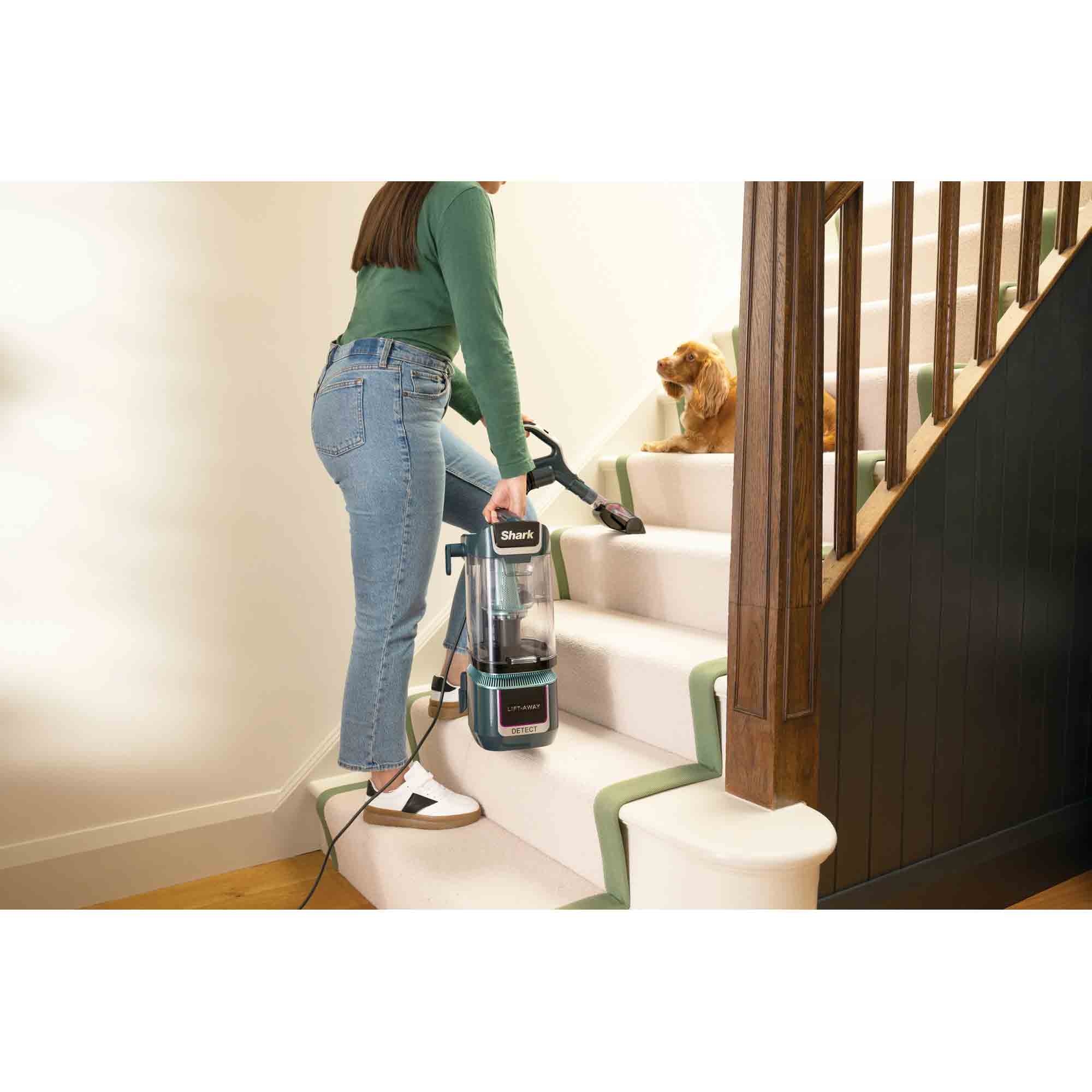 Shark LA791UKT Detect Pet Pro Upright Corded Vacuum in Adriatic Teal / Silver Shark LA791UKT Detect Pet Pro Upright Corded Vacuum in Adriatic Teal / Silver