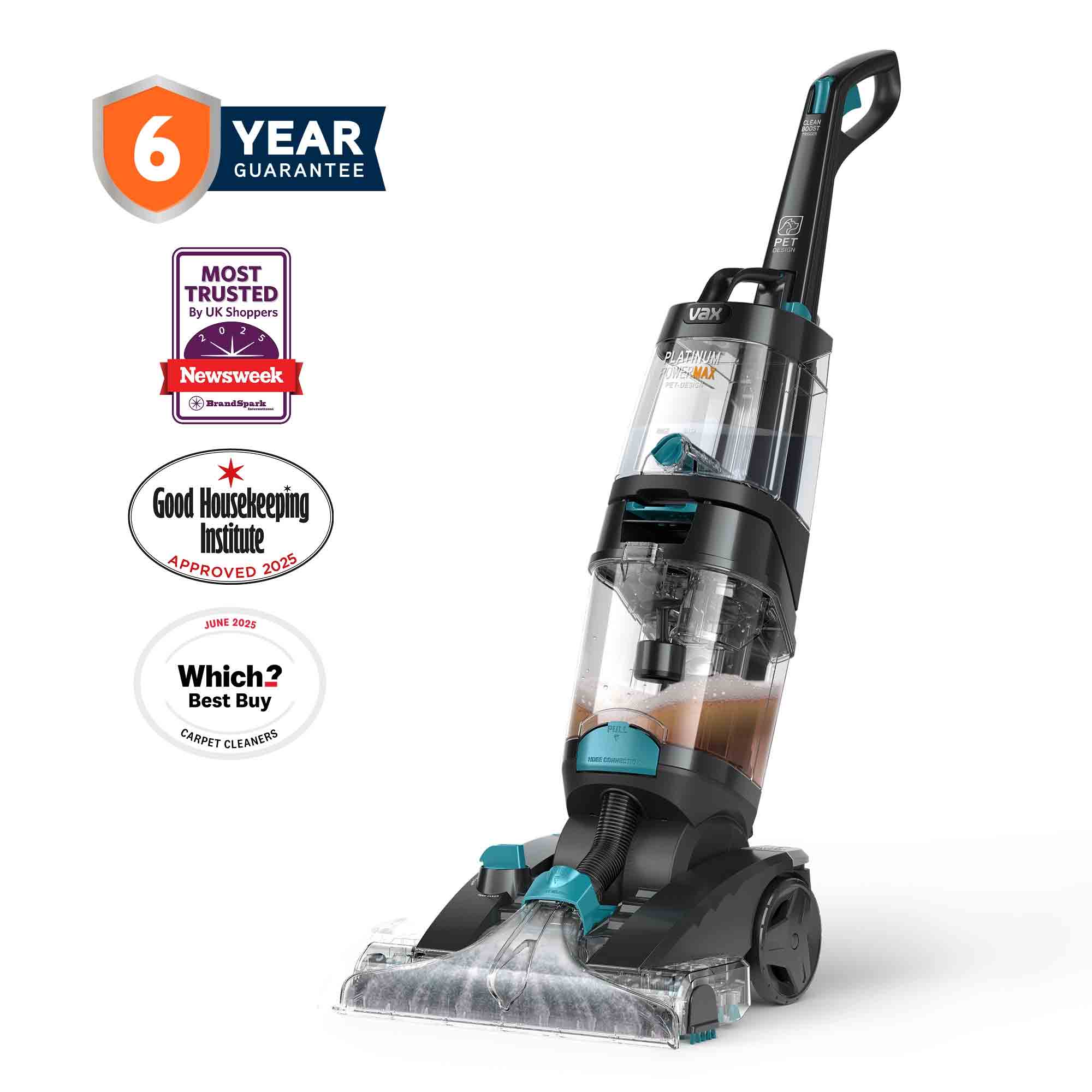 Vax Platinum Power Max Pet-Design Carpet Cleaner in Black & Teal - CDCW-PMXP Vax Platinum Power Max Pet-Design Carpet Cleaner in Black & Teal - CDCW-PMXP