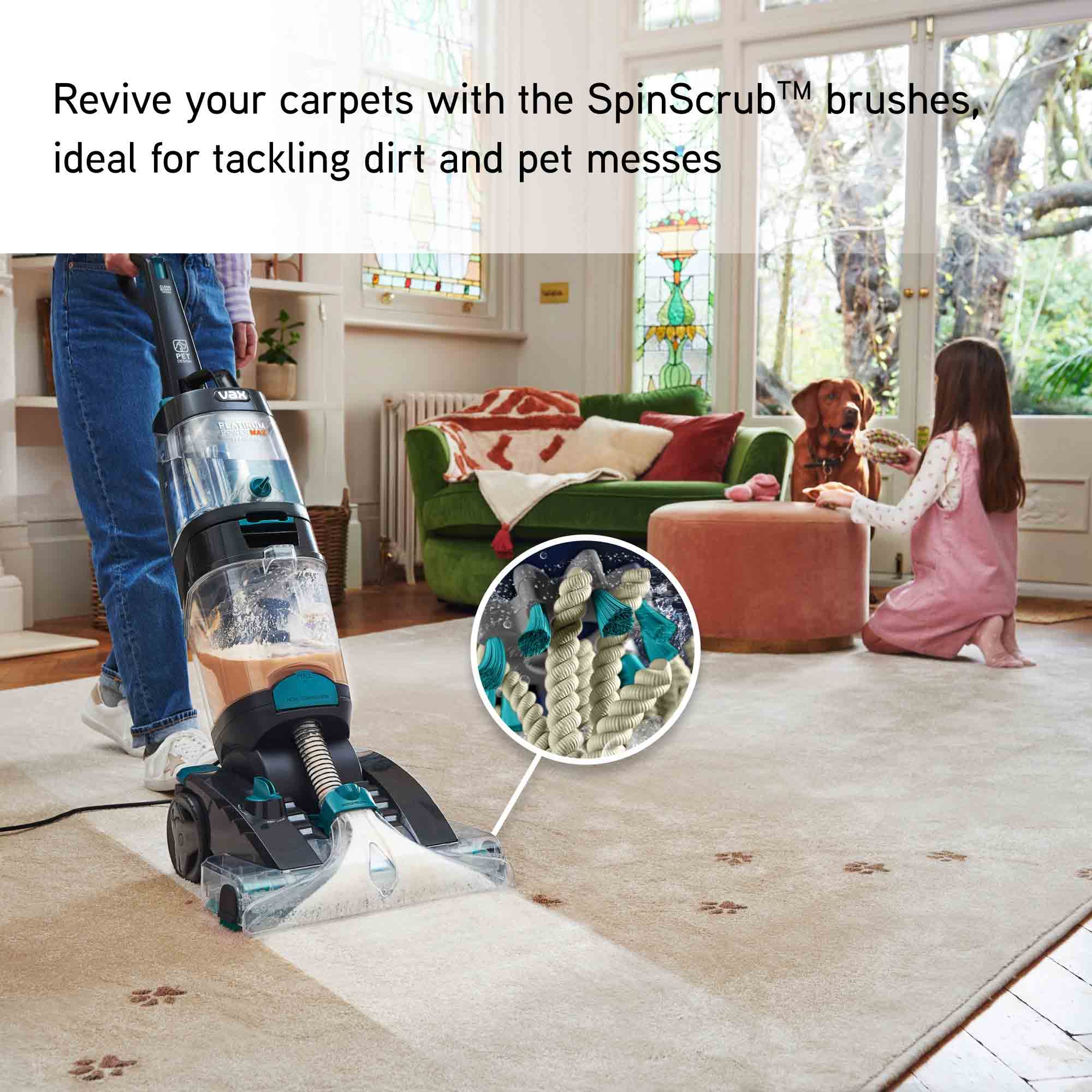 Vax Platinum Power Max Pet-Design Carpet Cleaner in Black & Teal - CDCW-PMXP Vax Platinum Power Max Pet-Design Carpet Cleaner in Black & Teal - CDCW-PMXP