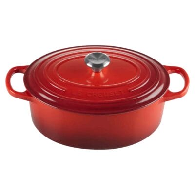 Le Creuset Cast Iron Oval Casserole in Cerise 27cm