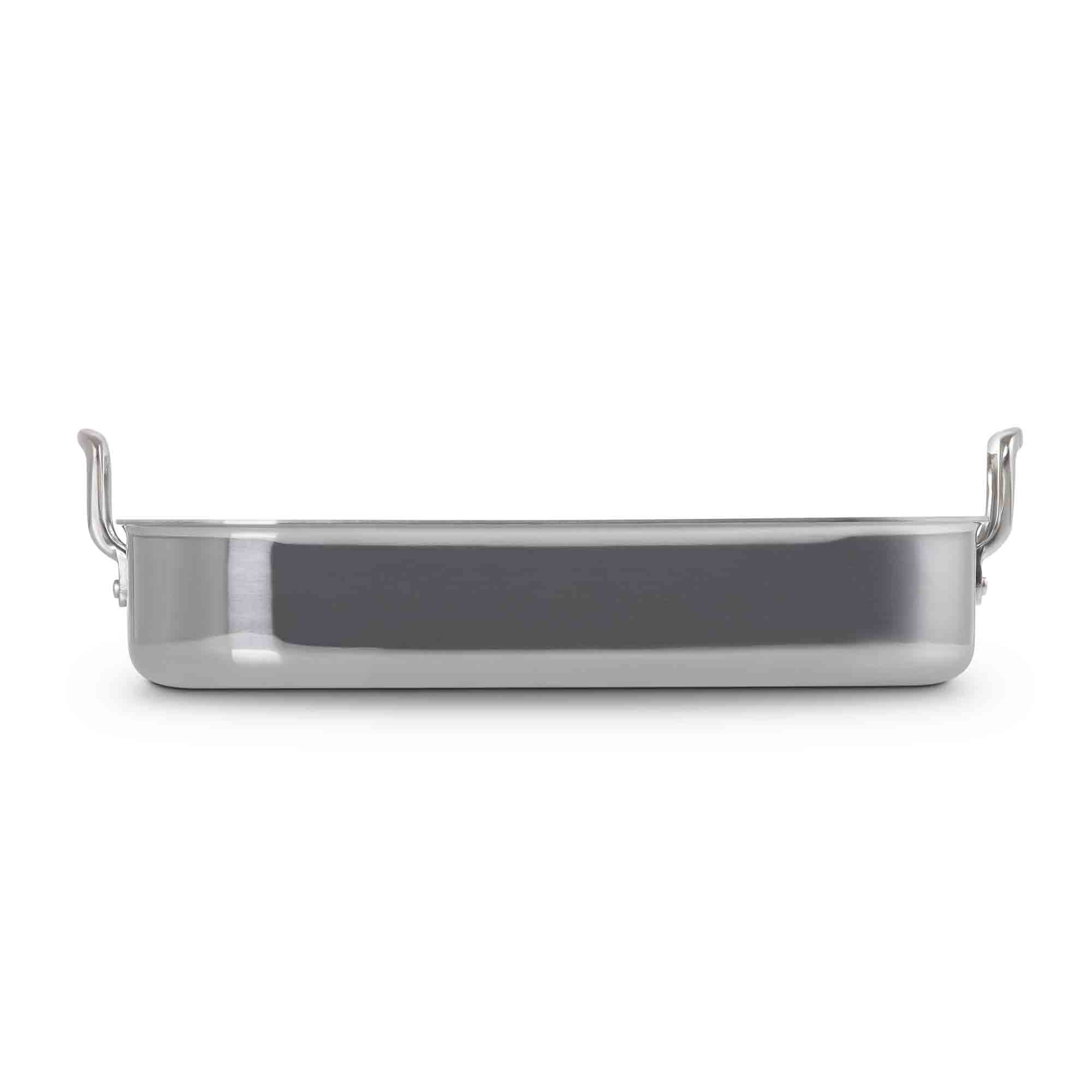Le Creuset 3-ply Stainless Steel Rectangular Roaster 35cm Le Creuset 3-ply Stainless Steel Rectangular Roaster 35cm