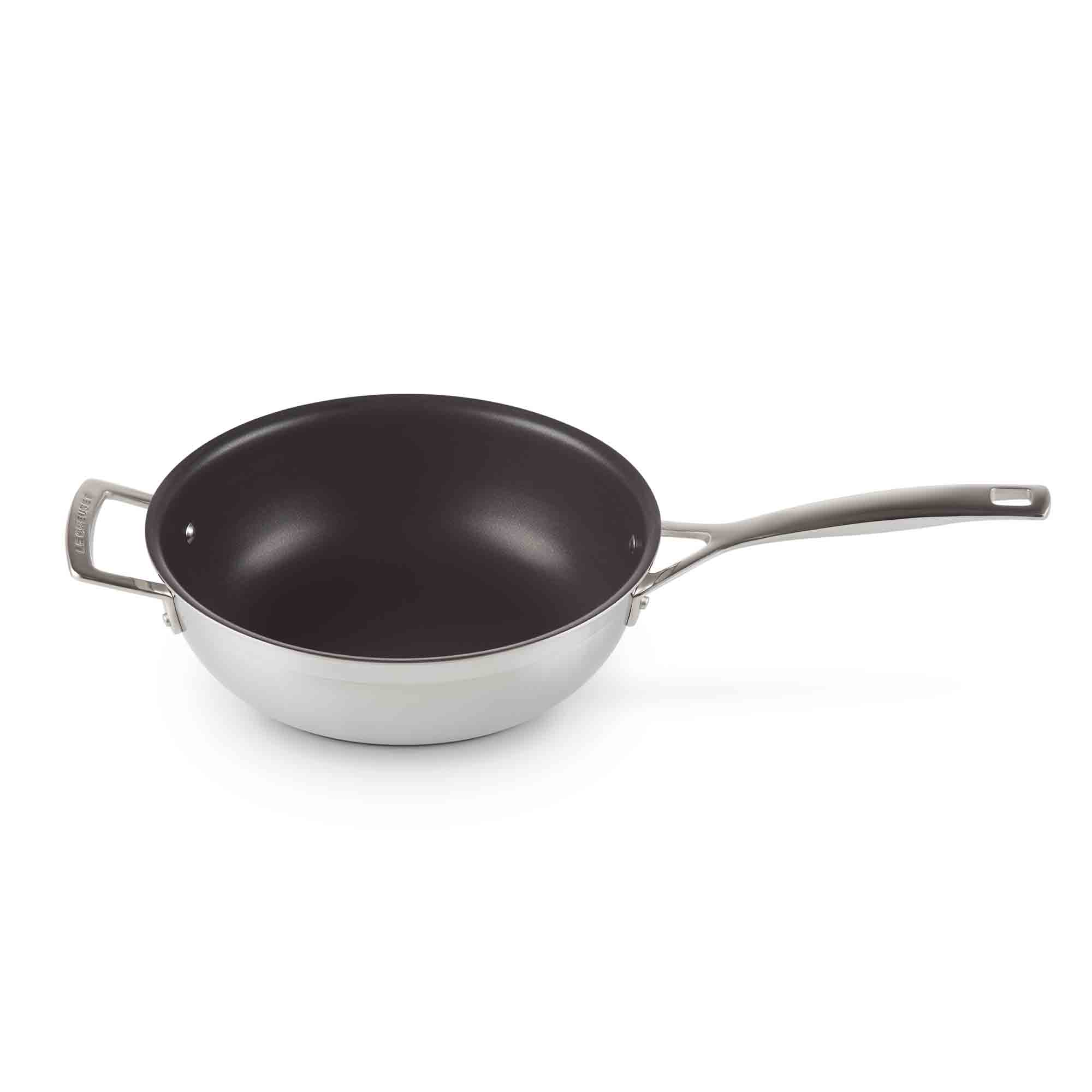 Le Creuset 3-ply Stainless Steel Non-Stick Chef’s Pan with Lid and Helper Handle 24cm Le Creuset 3-ply Stainless Steel Non-Stick Chef’s Pan with Lid and Helper Handle 24cm