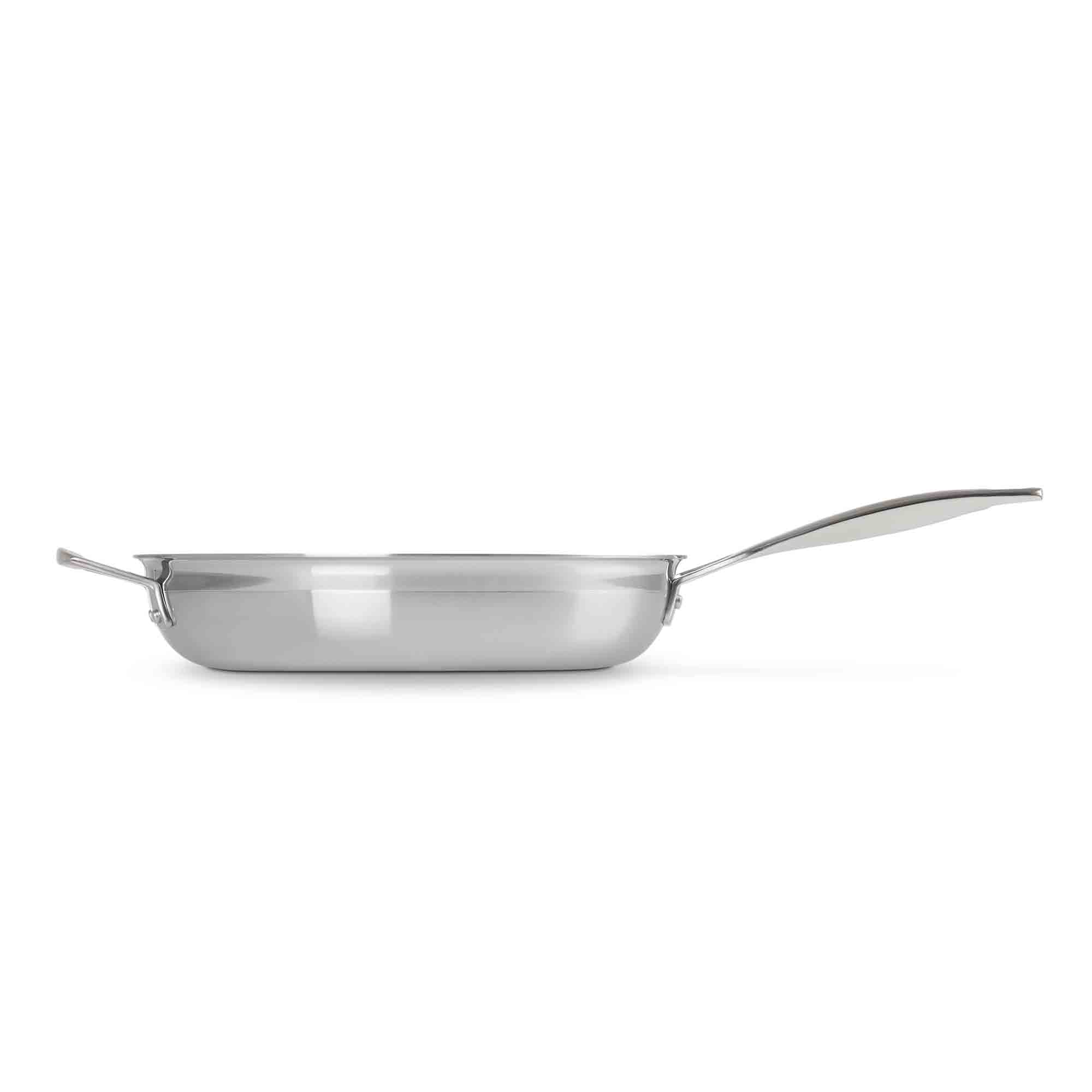 Le Creuset 3-ply Stainless Steel Non-Stick Frying Pan with Helper Handle 28cm Le Creuset 3-ply Stainless Steel Non-Stick Frying Pan with Helper Handle 28cm