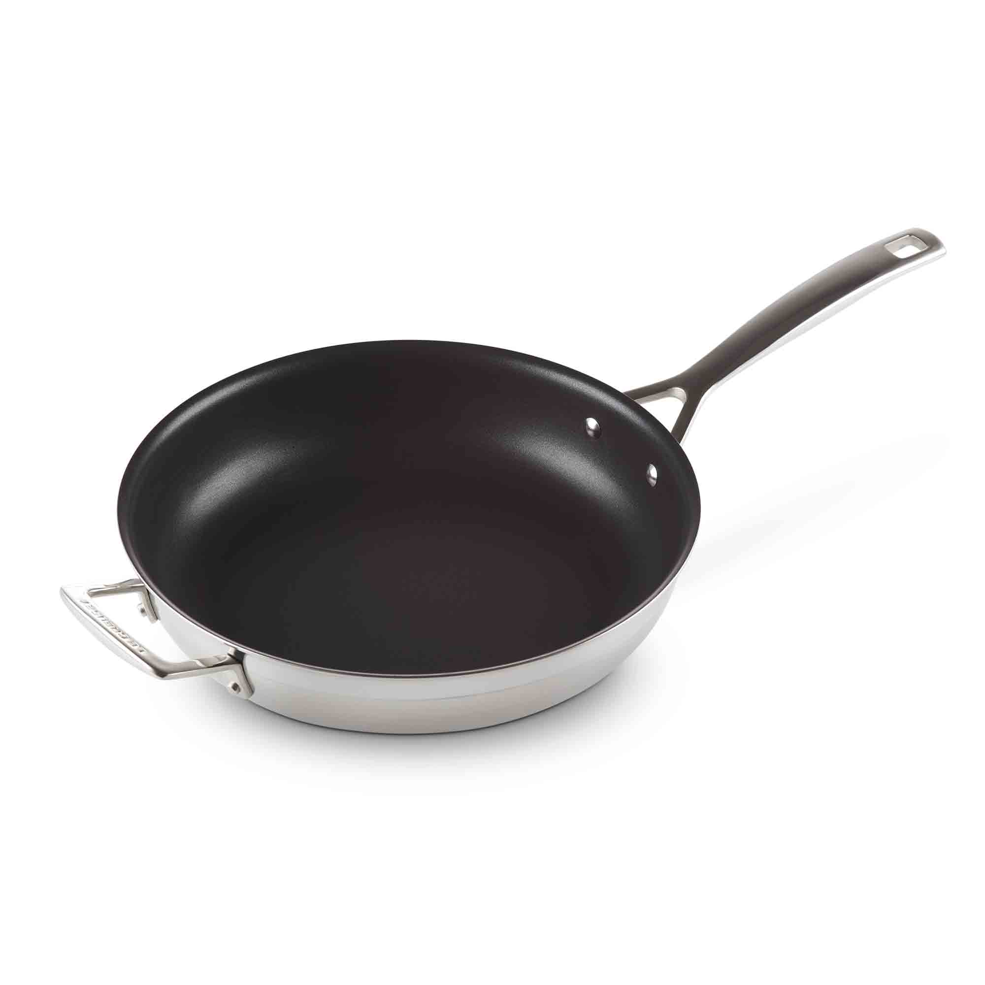 Le Creuset 3-ply Stainless Steel Non-Stick Frying Pan with Helper Handle 28cm Le Creuset 3-ply Stainless Steel Non-Stick Frying Pan with Helper Handle 28cm