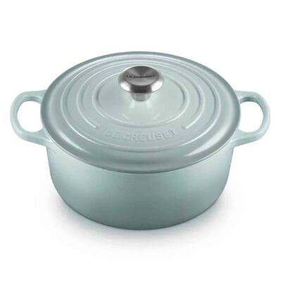 Le Creuset Cast Iron Round Casserole in Sea Salt 24cm