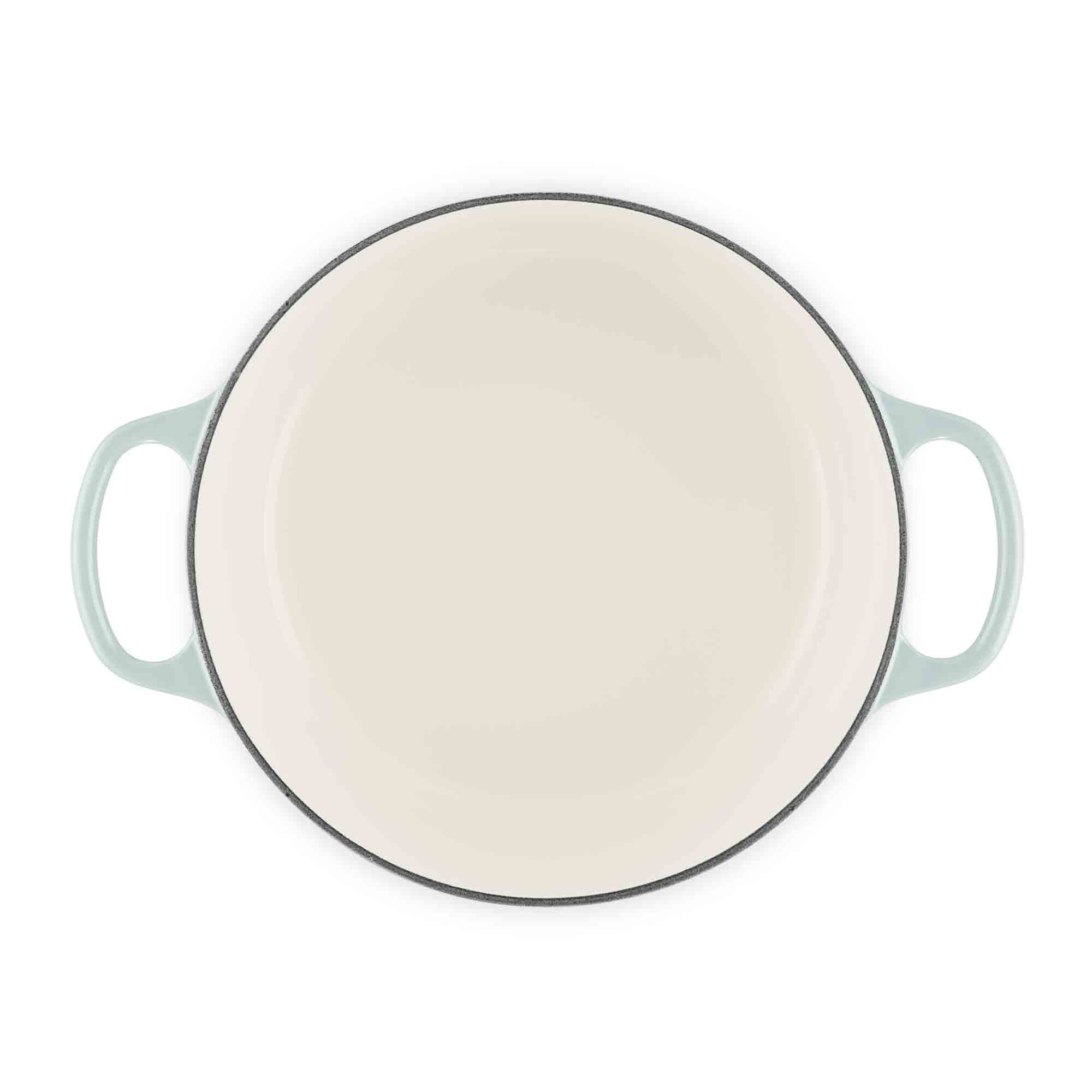 Le Creuset Cast Iron Round Casserole in Sea Salt 24cm Le Creuset Cast Iron Round Casserole in Sea Salt 24cm