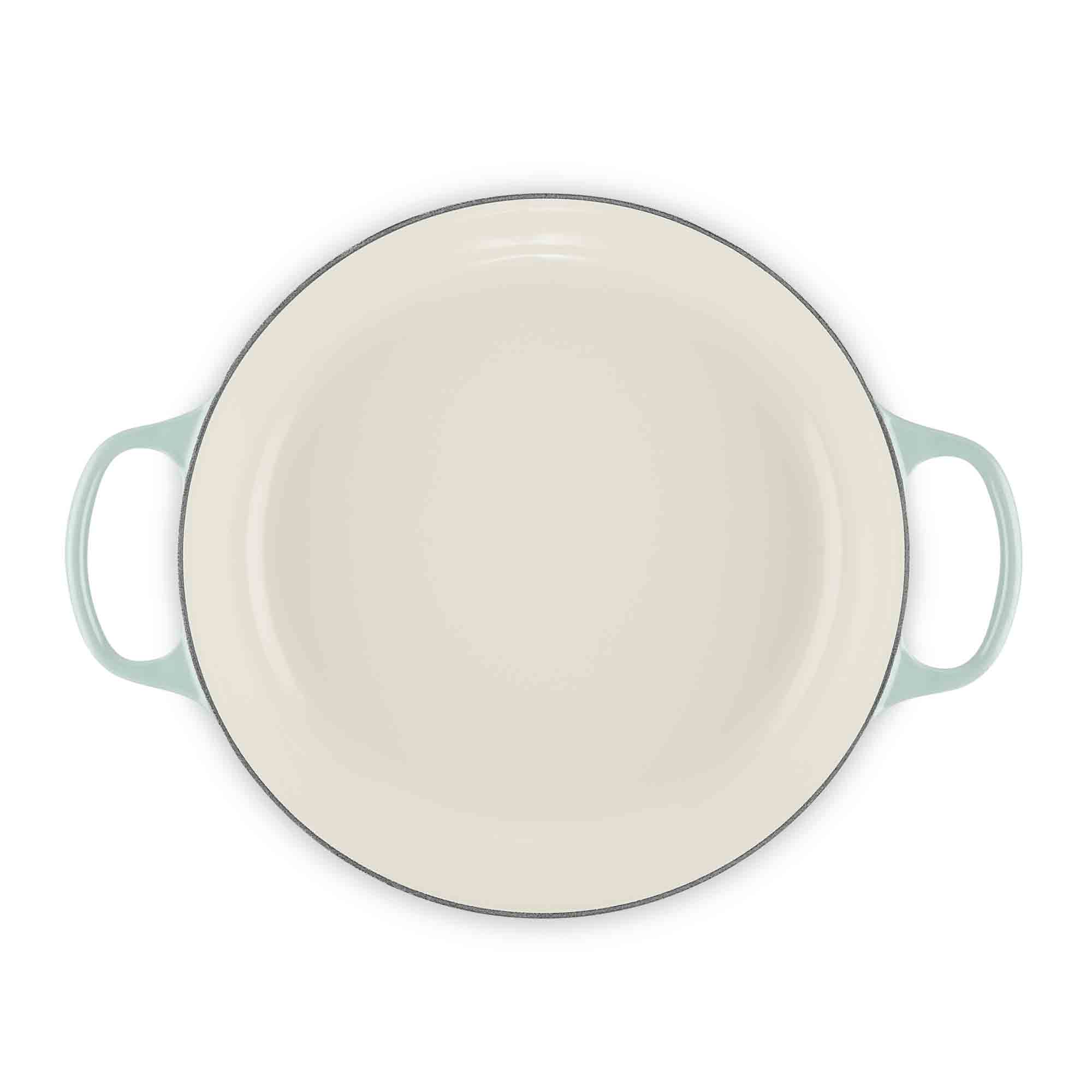 Le Creuset Cast Iron Shallow Casserole in Sea Salt 30cm Le Creuset Cast Iron Shallow Casserole in Sea Salt 30cm