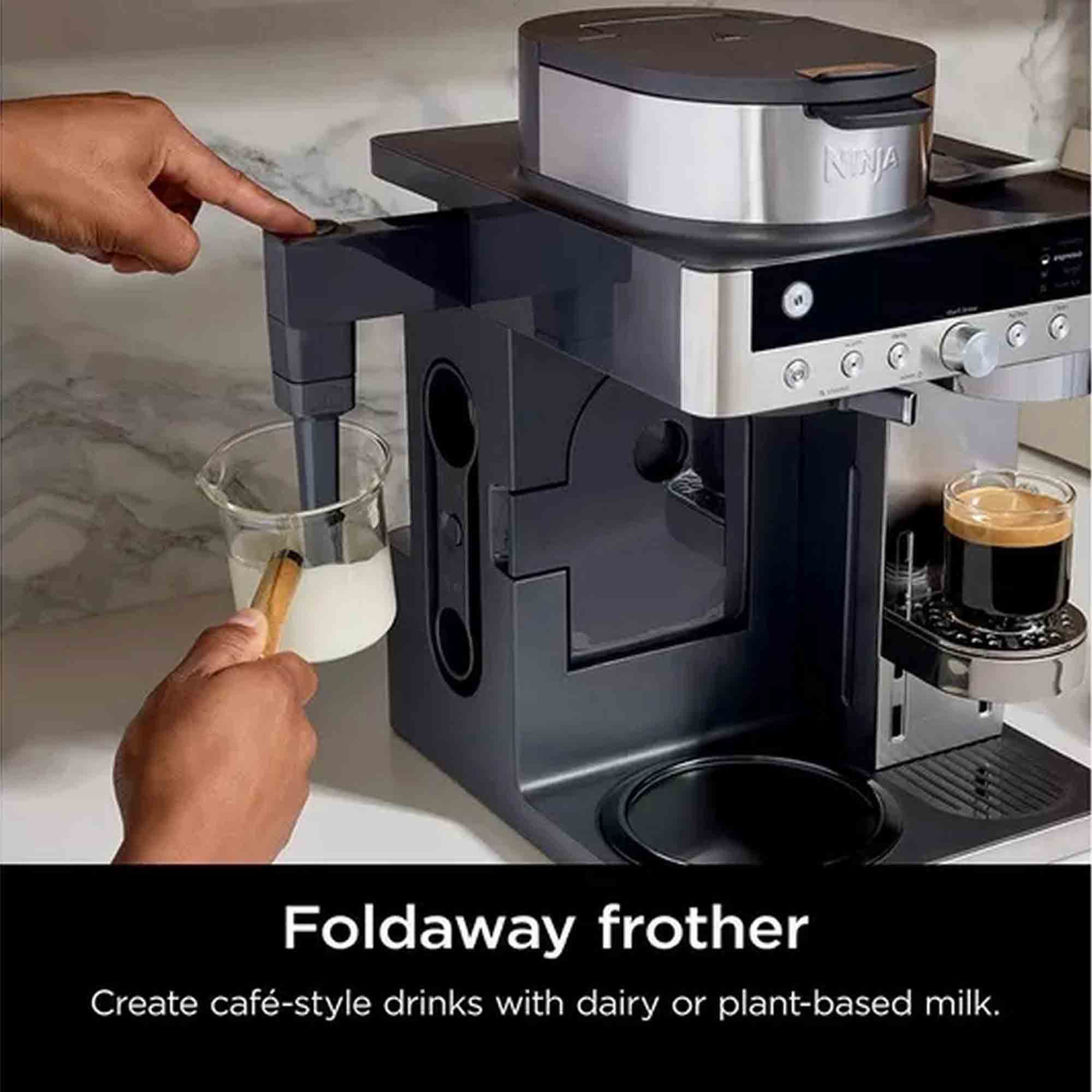 Ninja Prestige Dualbrew System Espresso Machine in Silver & Black -CFN802UK Ninja Prestige Dualbrew System Espresso Machine in Silver & Black -CFN802UK