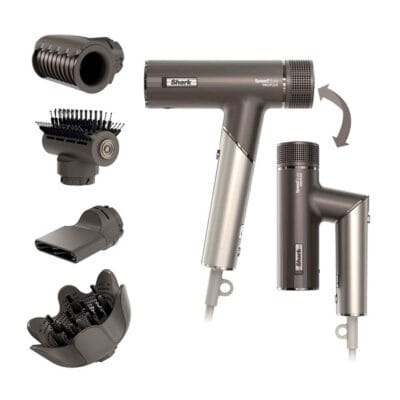 Shark HD542UK SpeedStyle Pro FLEX 4-in-1 High-Velocity Hair Dryer System – Mocha Silver