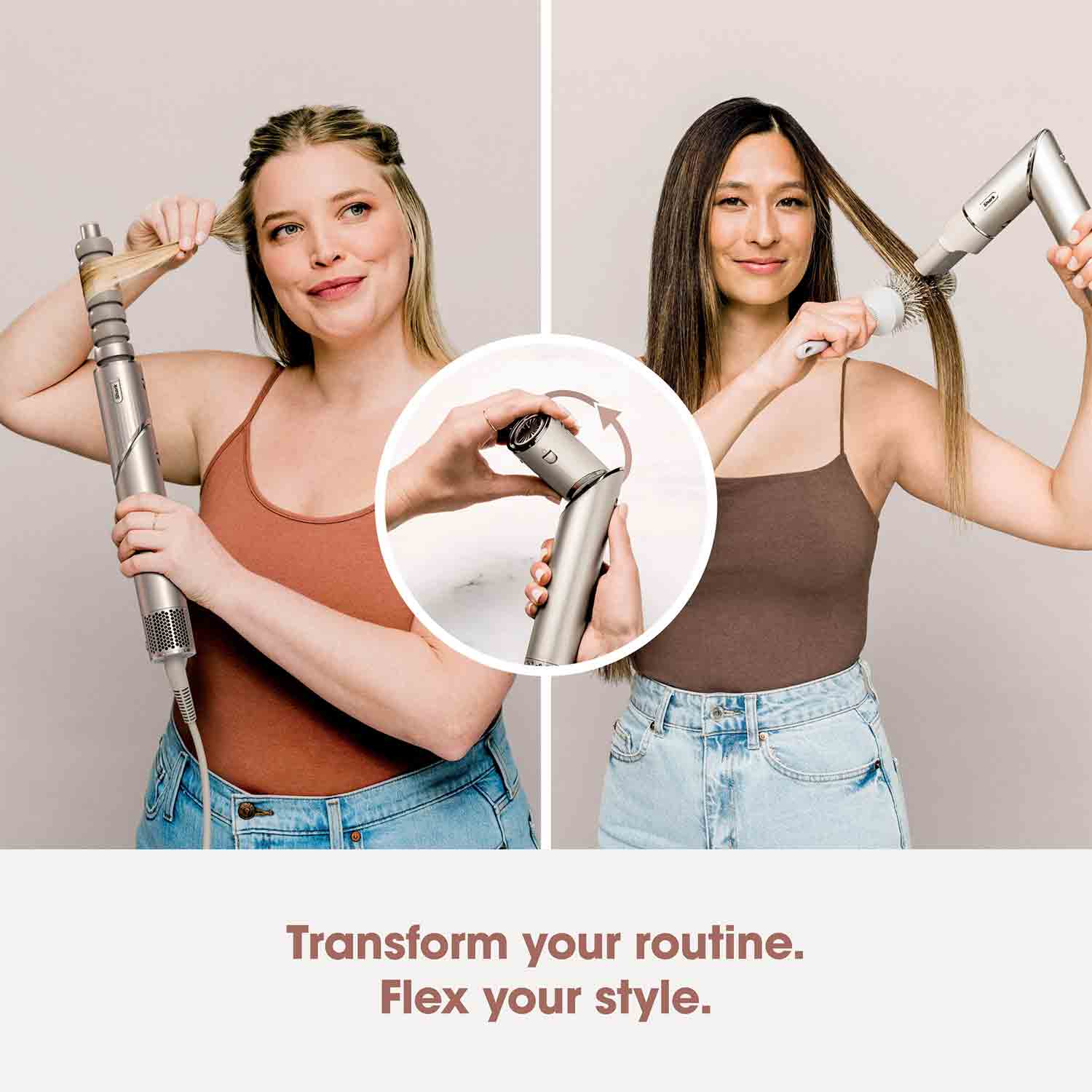 Shark FlexStyle Air Styler & Hair Dryer for Straight & Wavy Hair in Stone - HD436SLUK Shark FlexStyle Air Styler & Hair Dryer for Straight & Wavy Hair in Stone - HD436SLUK
