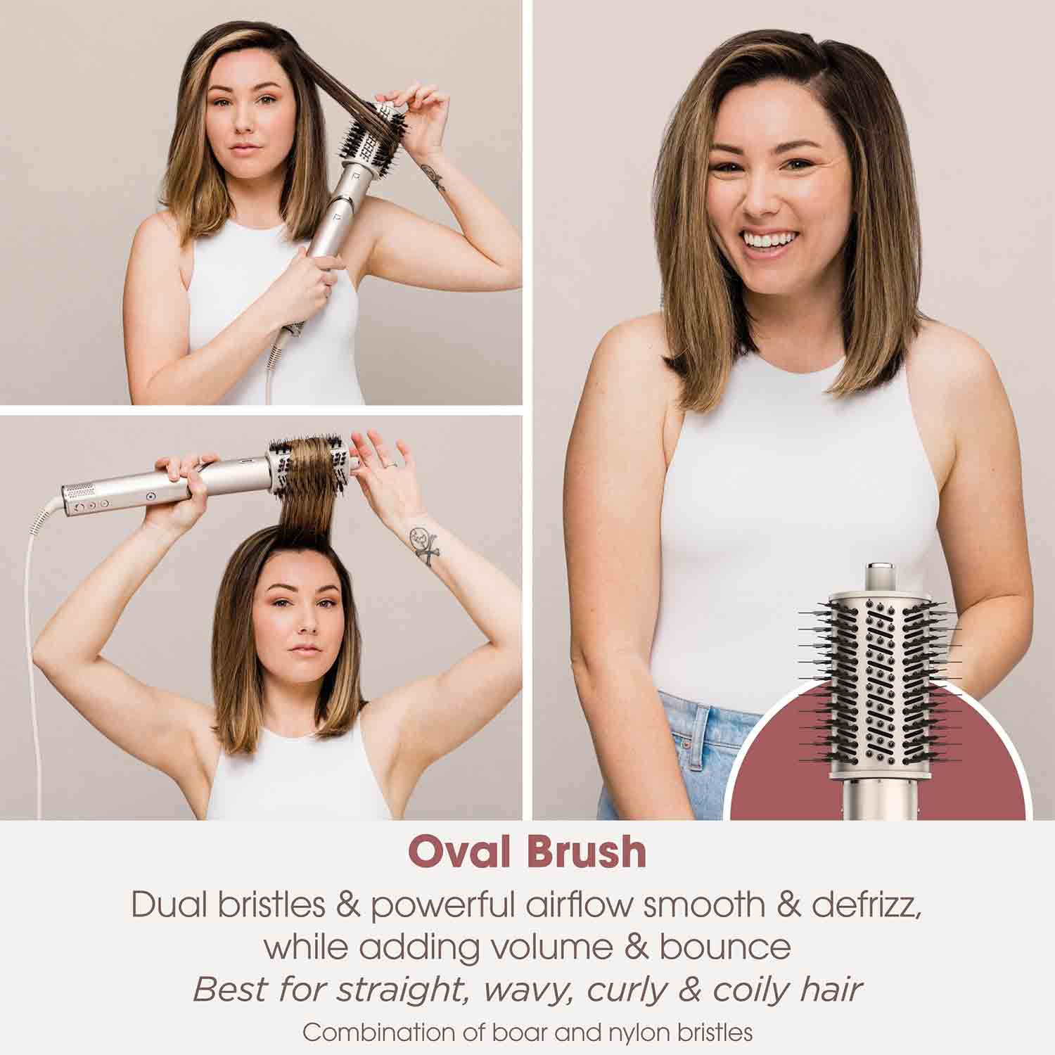Shark FlexStyle Air Styler & Hair Dryer for Straight & Wavy Hair in Stone - HD436SLUK Shark FlexStyle Air Styler & Hair Dryer for Straight & Wavy Hair in Stone - HD436SLUK