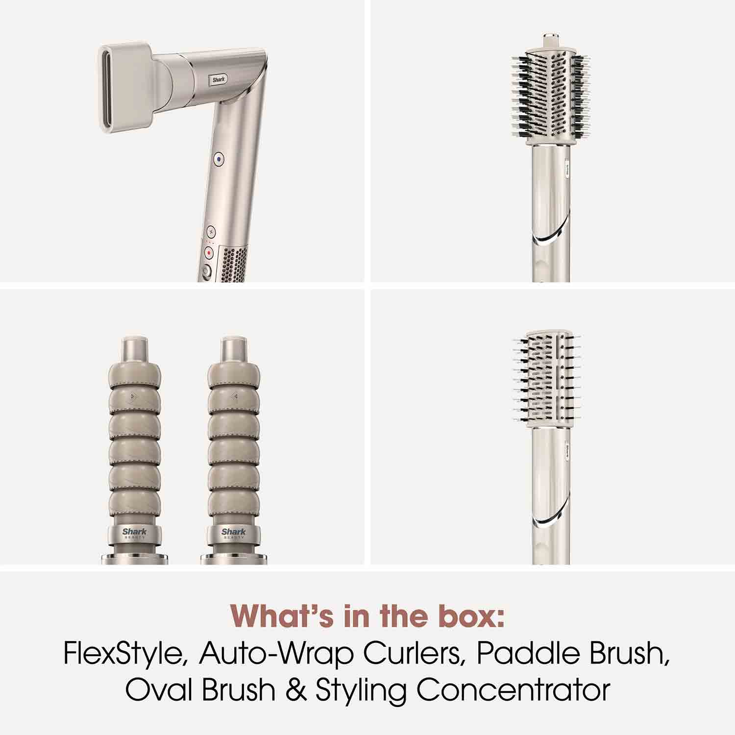 Shark FlexStyle Air Styler & Hair Dryer for Straight & Wavy Hair in Stone - HD436SLUK Shark FlexStyle Air Styler & Hair Dryer for Straight & Wavy Hair in Stone - HD436SLUK