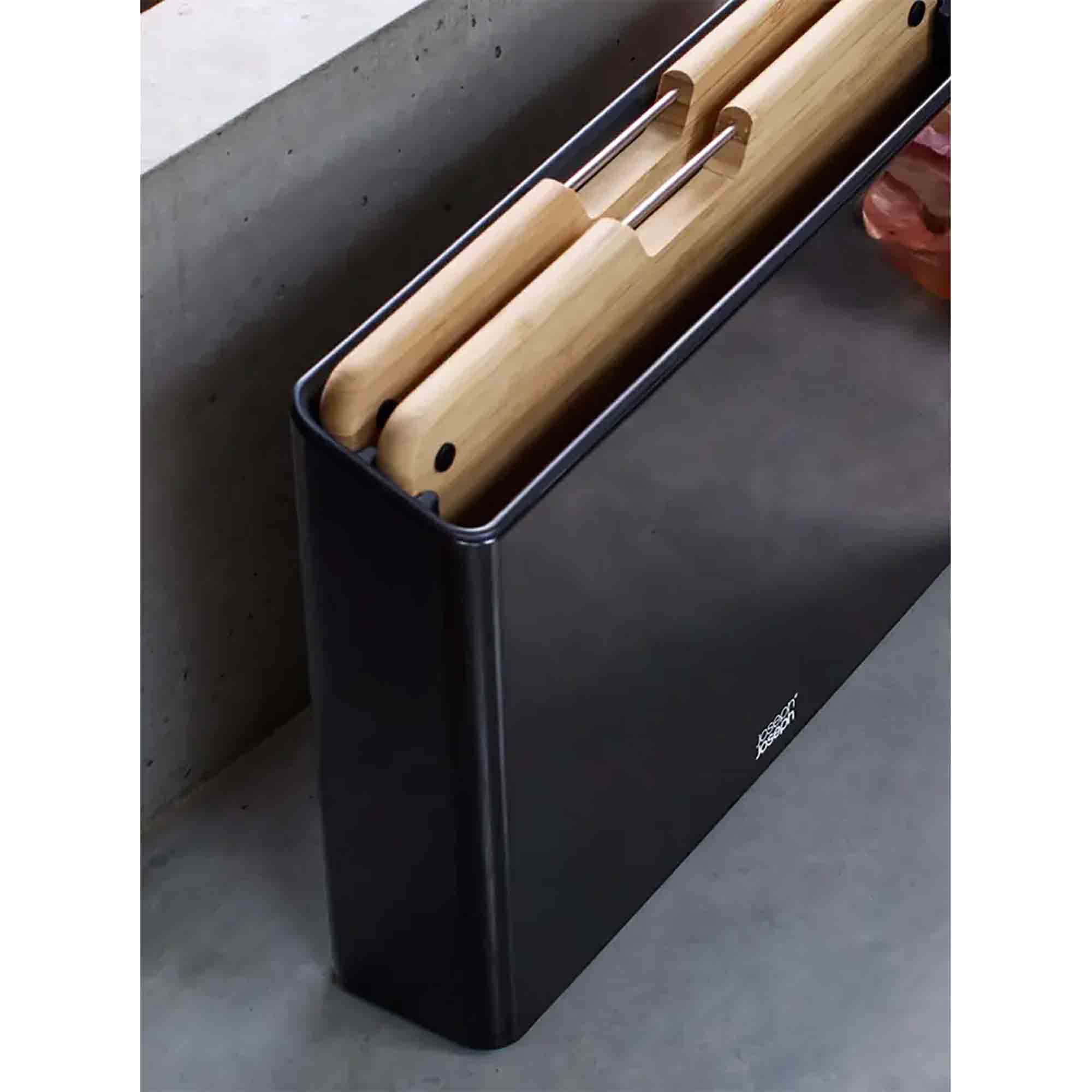 Joseph Joseph Folio Steel 3 Piece Chopping Board Set in Bamboo - 1000077 Joseph Joseph Folio Steel 3 Piece Chopping Board Set in Bamboo - 1000077