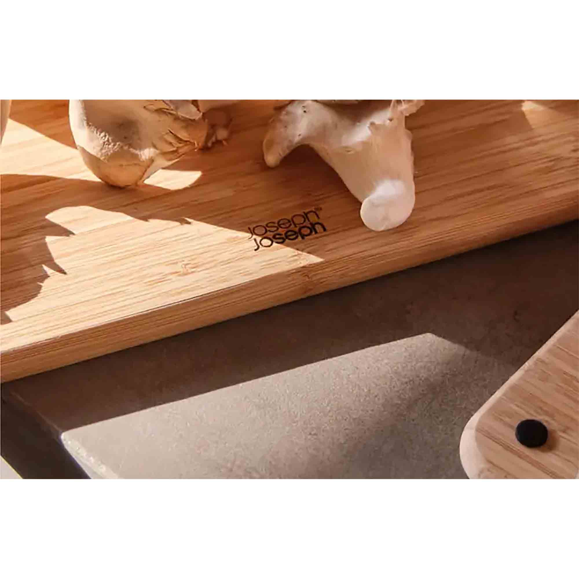 Joseph Joseph Folio Steel 3 Piece Chopping Board Set in Bamboo - 1000077 Joseph Joseph Folio Steel 3 Piece Chopping Board Set in Bamboo - 1000077