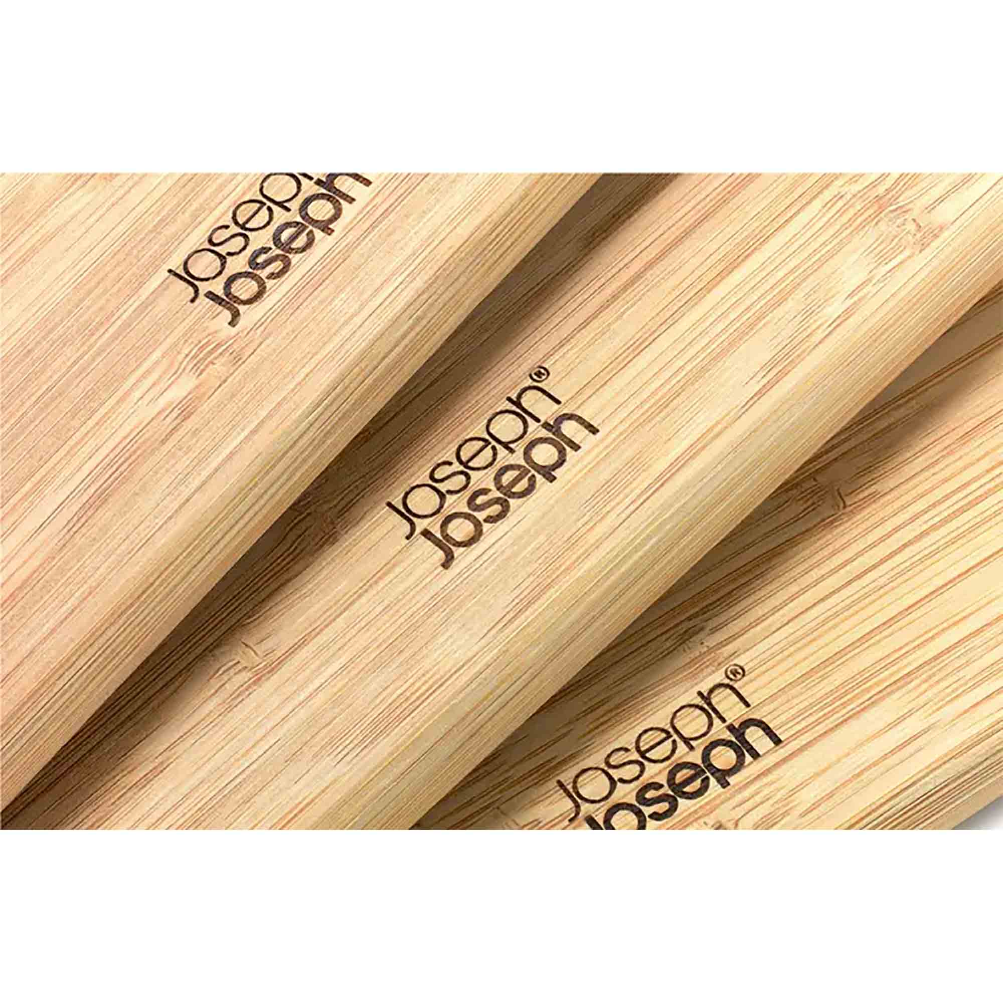 Joseph Joseph Folio Steel 3 Piece Chopping Board Set in Bamboo - 1000077 Joseph Joseph Folio Steel 3 Piece Chopping Board Set in Bamboo - 1000077
