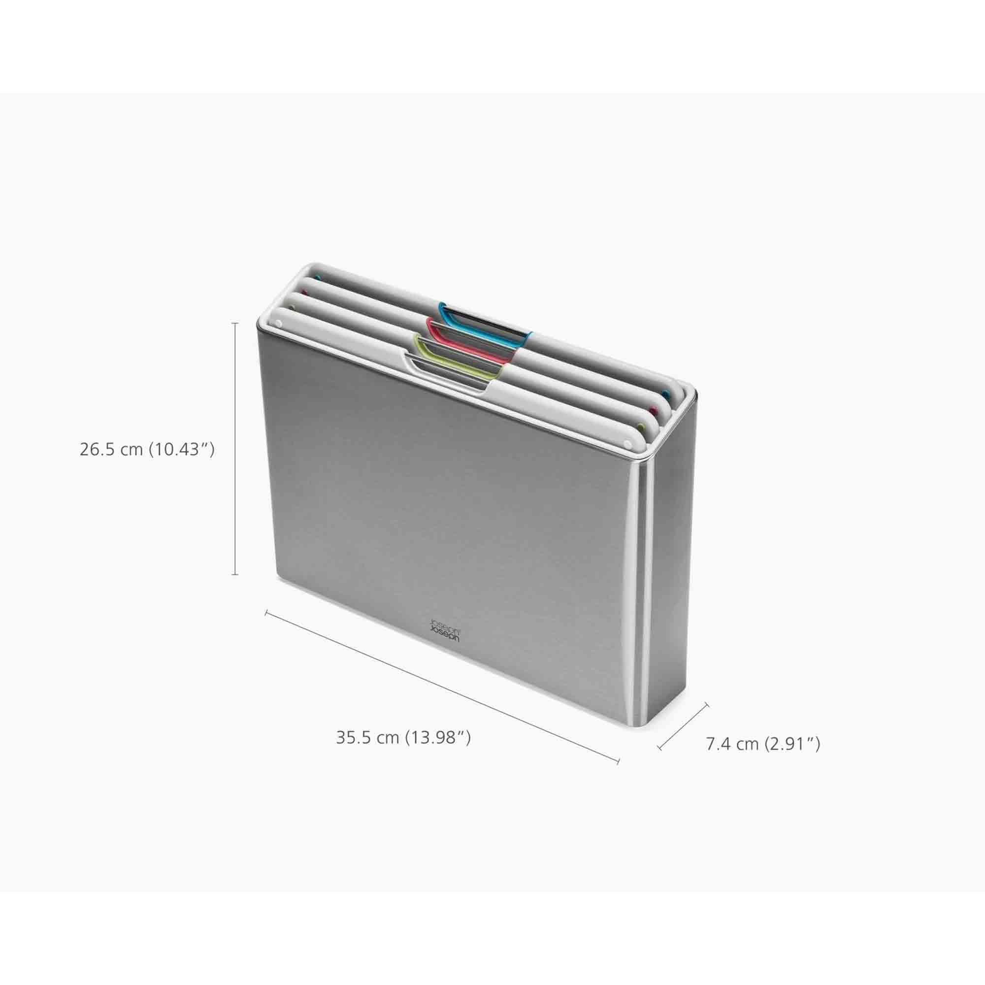 Joseph Joseph Folio Steel 4 Piece Chopping Board Set in Light Stone – 1000072 Joseph Joseph Folio Steel 4 Piece Chopping Board Set in Light Stone – 1000072