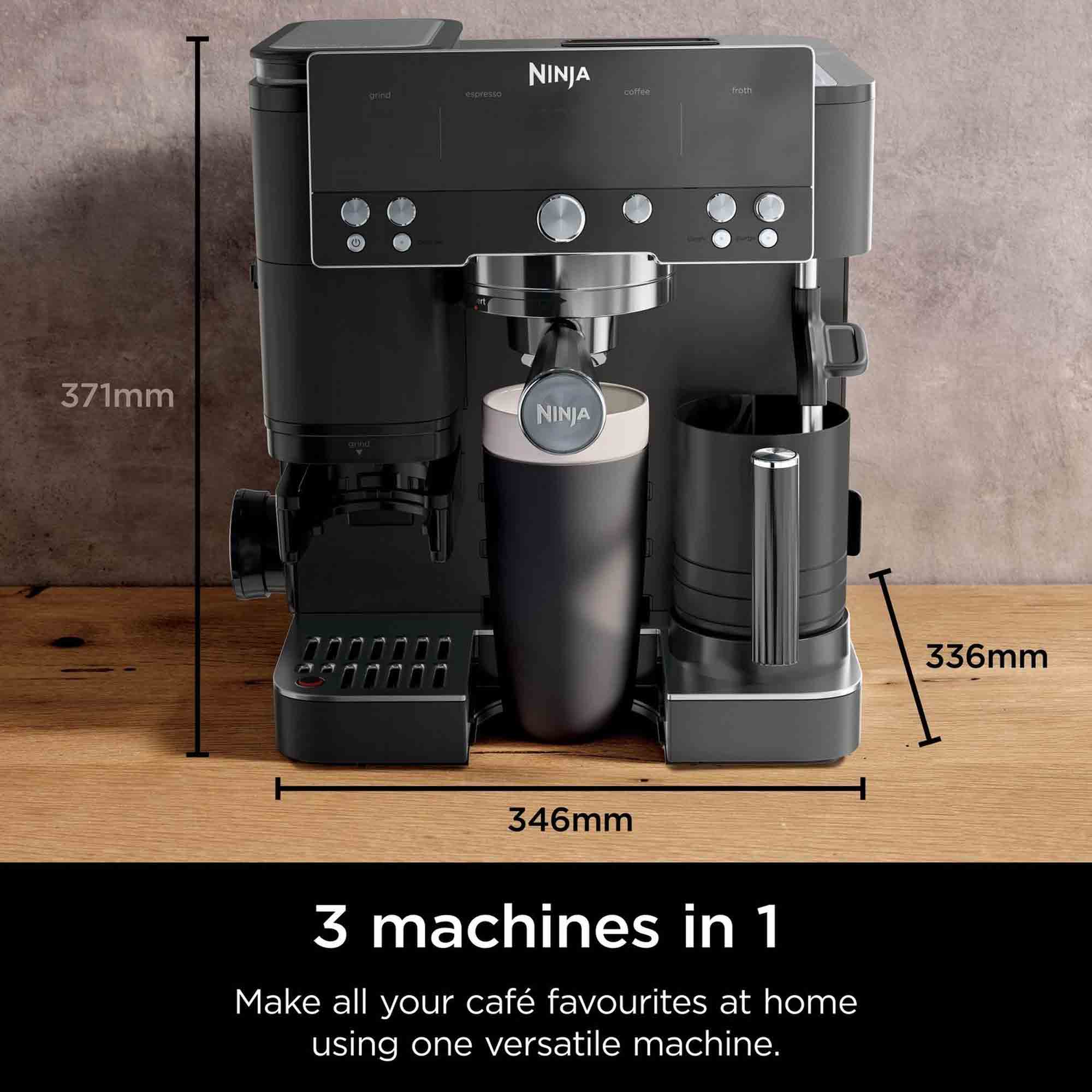 Ninja Luxe Café Premier Series Espresso Machine in Black - ES601UKBK Ninja Luxe Café Premier Series Espresso Machine in Black - ES601UKBK