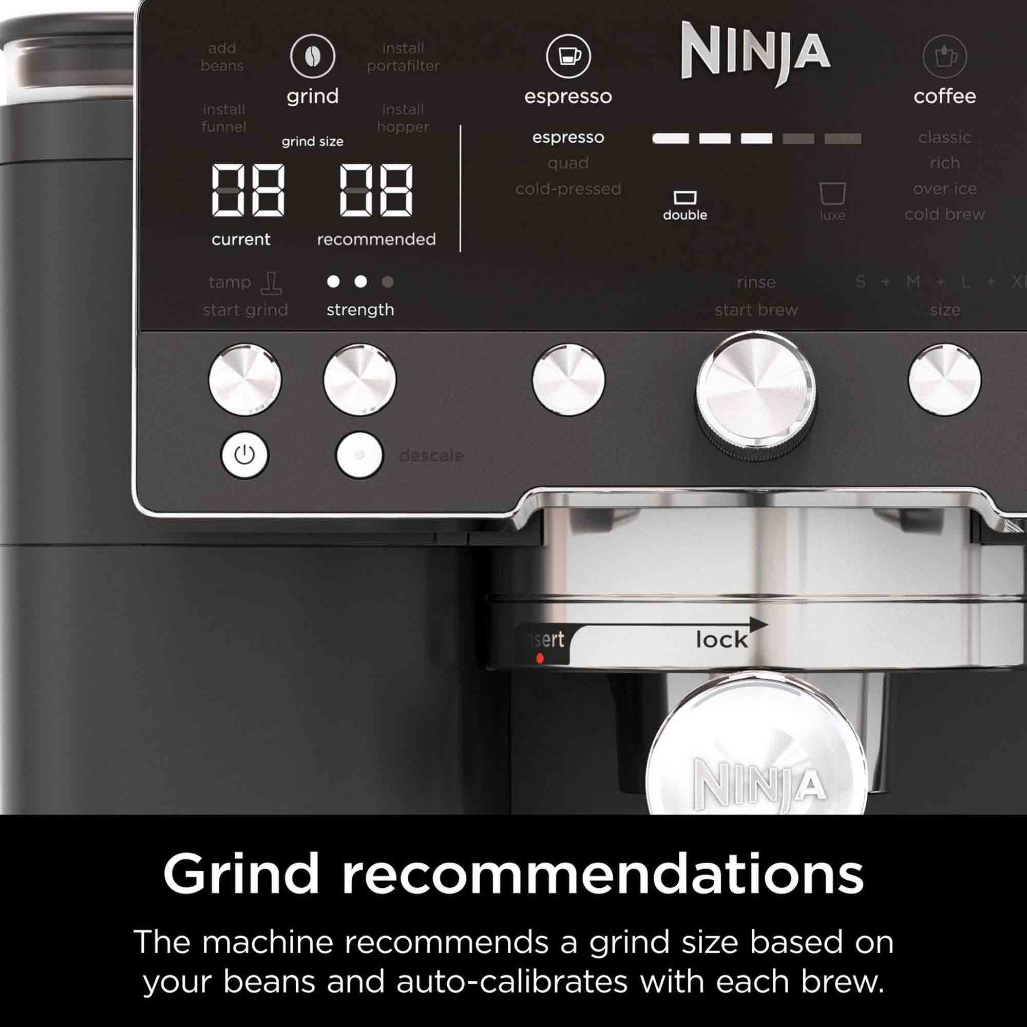 Ninja Luxe Café Premier Series Espresso Machine in Black - ES601UKBK Ninja Luxe Café Premier Series Espresso Machine in Black - ES601UKBK