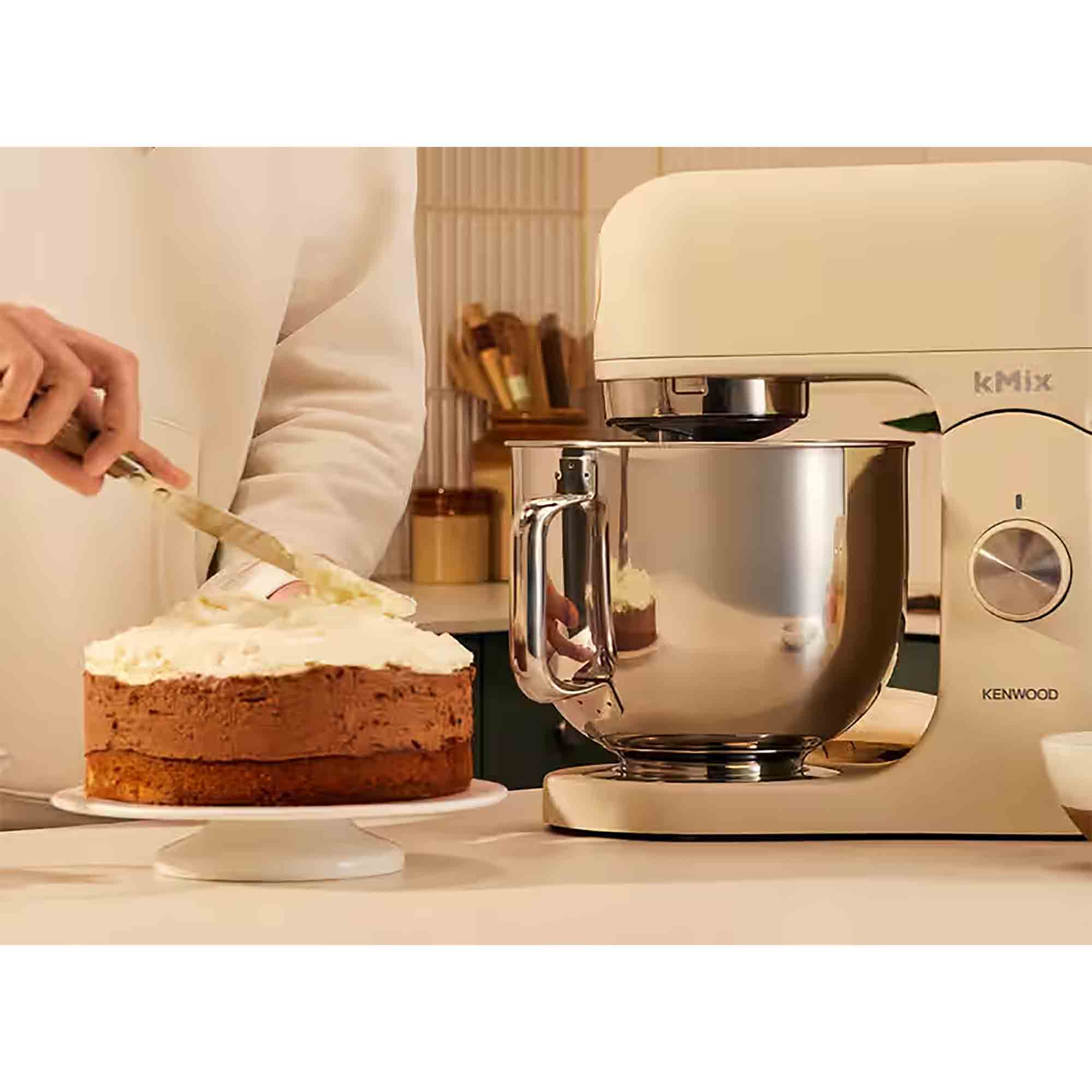 Kenwood kMix Stand Mixer with Stainless Steel Bowl in Cream - KMX751ACR Kenwood kMix Stand Mixer with Stainless Steel Bowl in Cream - KMX751ACR